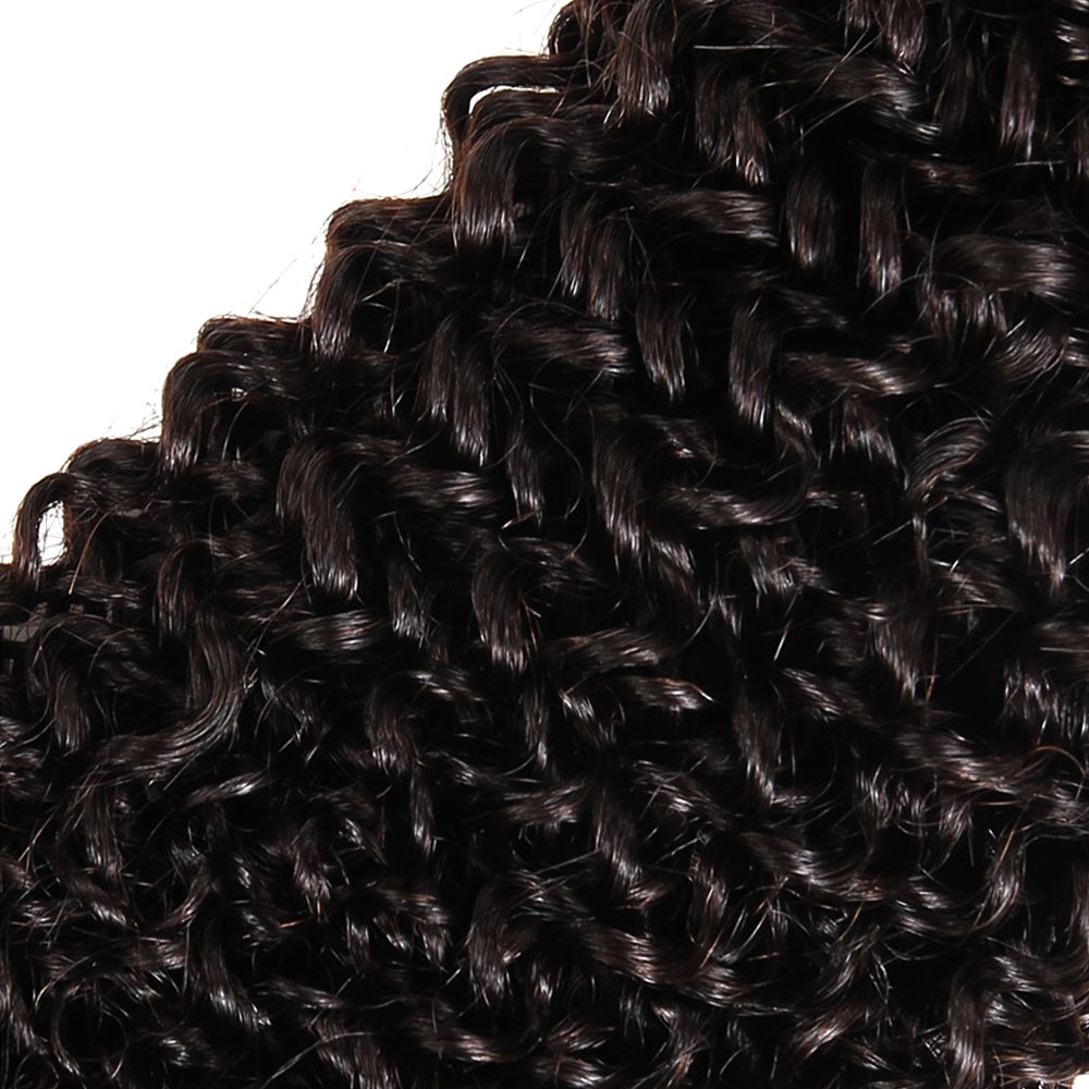 ISEE Hair 9A Grade Mongolian Kinky Curly Virgin Human Hair Extensions - 4 Bundles 100% Human Hair Weaves (20 20 20 20 Inches) for Natural Black Hairstyles, Protective Styles & Everyday Glam