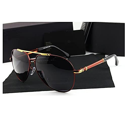 Heat Resistant Premium Aviator Sunglasses for Men & Women - UV400 Protection Polarized Lenses - Ideal for Driving, Flying, and Outdoor Activities