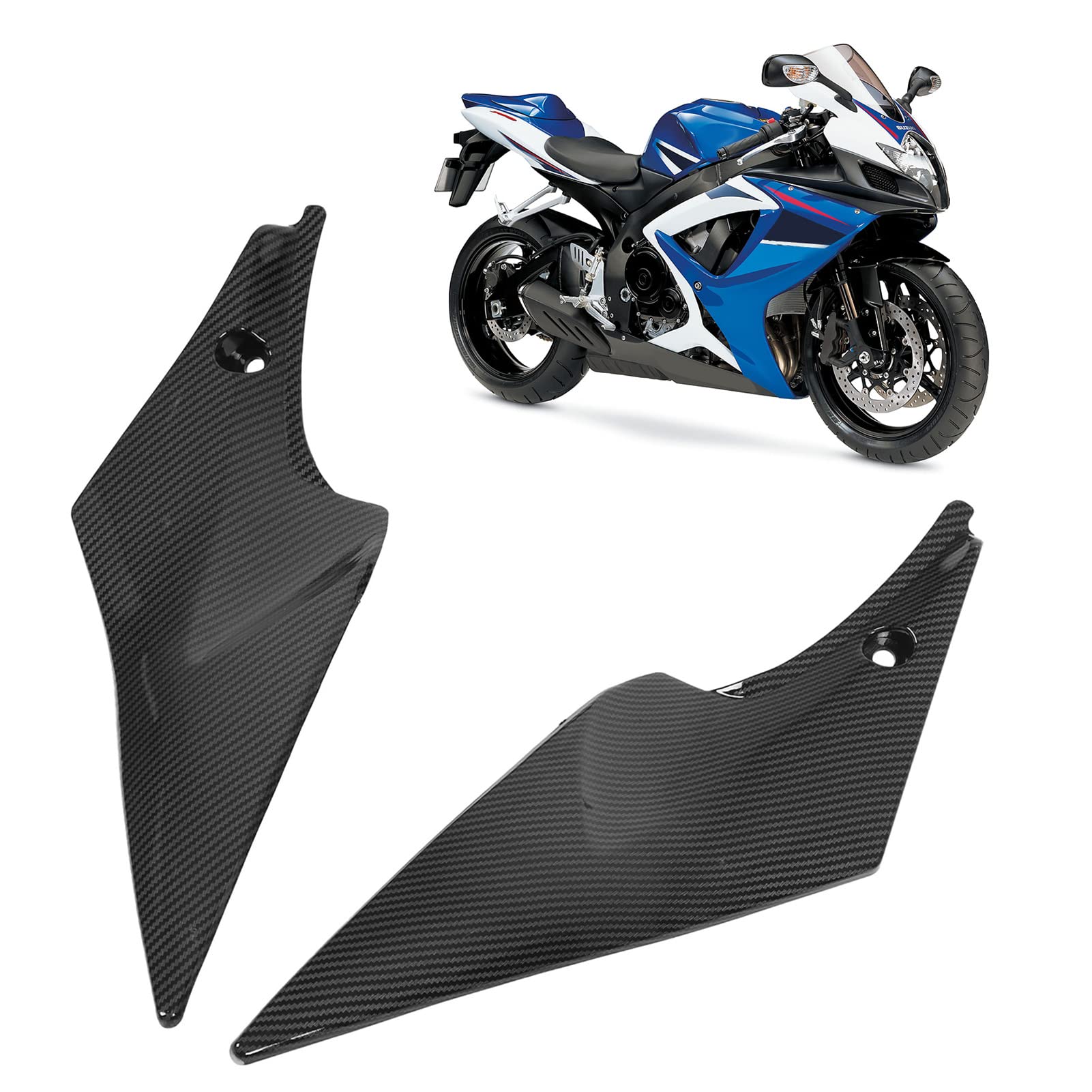 2PCS Carbon Fiber Look Motorcycle Fairing Set for BMW R600 R750 2006-2007 - Left & Right Side Replacement Parts for Enhanced Aerodynamics & Style - Perfect for Road Trips & Custom Bike Builds