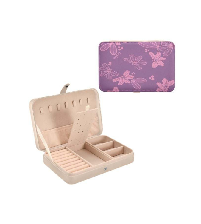 Stylish Travel Jewelry Organizer - Portable Jewelry Case for Necklaces, Rings & Earrings - Perfect for Vacation, Business Trips & Gifts
