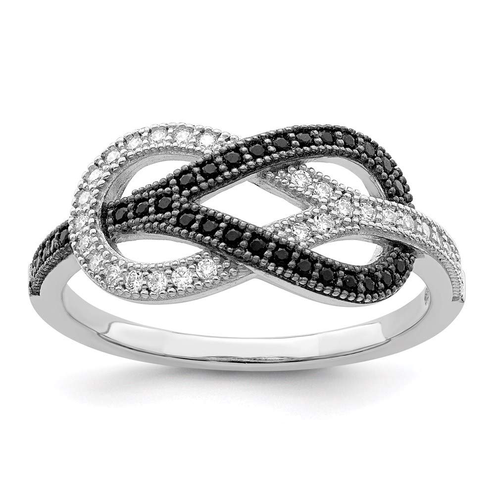 925 Sterling Silver Cubic Zirconia Brilliant Embers Ring - Dainty Stackable Wedding Band for Women | Elegant Fine Jewelry Gift for Her | Perfect for Anniversaries, Engagements & Special Occasions