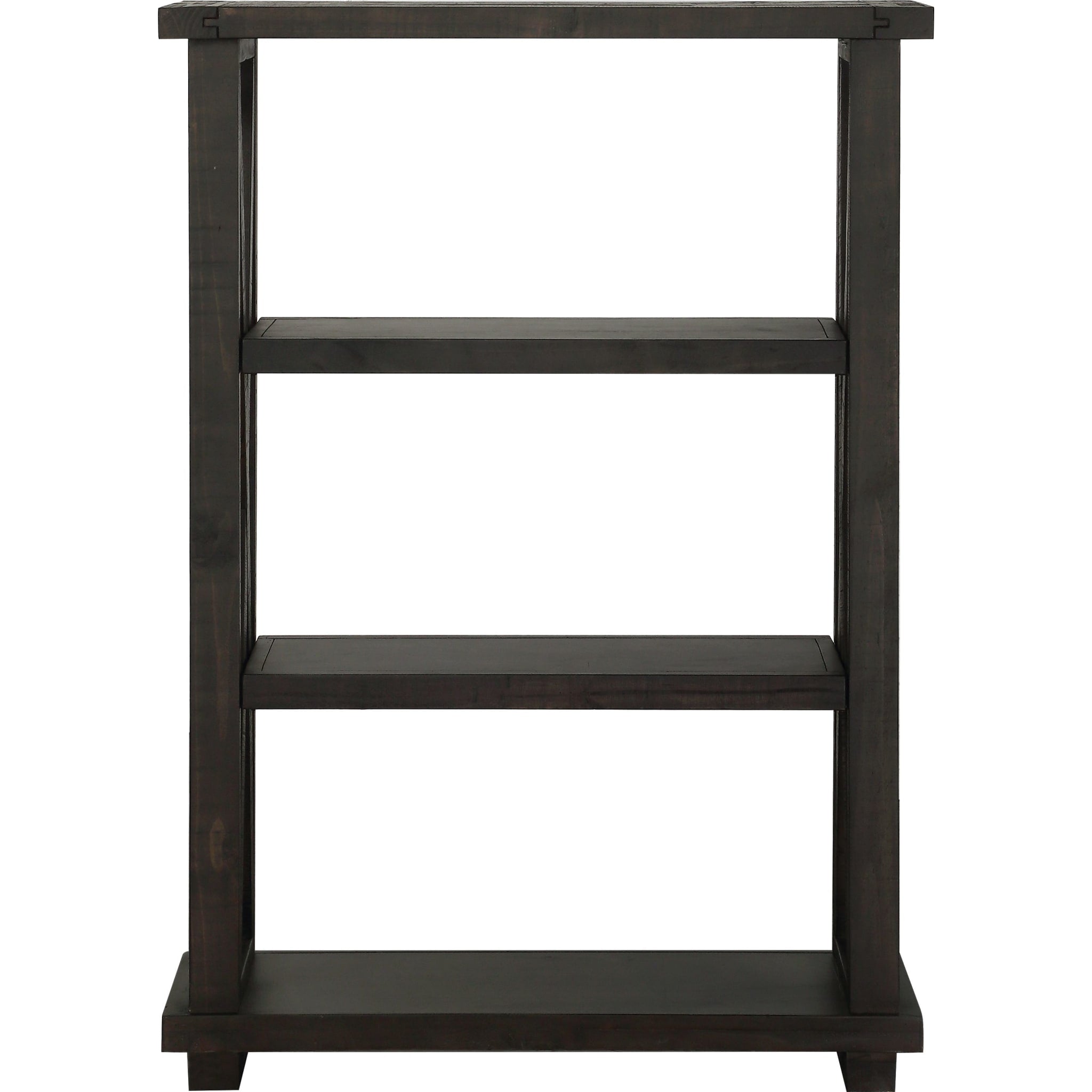 Yosemite 54x39 Inch Solid Wood Bookshelf - Rustic Cafe Style for Home Office, Living Room & Library Storage | Durable & Stylish Furniture Organizer