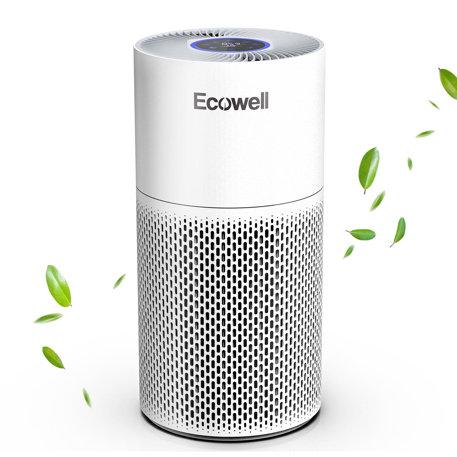 **ECOWELL EAP360 H13 True HEPA Air Purifier for Home & Bedroom - Covers 1640 sq.ft, Removes 99.97% of Mold, Pollen, Smoke, Pet Dander & Dust - Ideal for Allergies, Asthma & Odor Control in Large Rooms**
