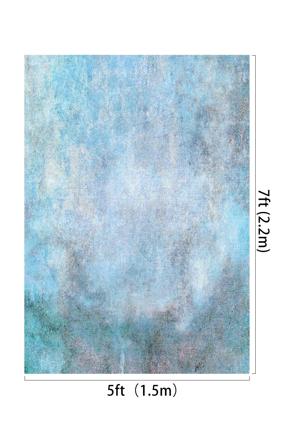 5ft x 7ft Blue Abstract Photo Backdrop - Valentine's Day, Baby Shower, Wedding & Birthday Party Decorations | Premium Microfiber Fabric for Studio Photography & Event Backgrounds | Perfect for Social Media, Portraits, and Themed Celebrations