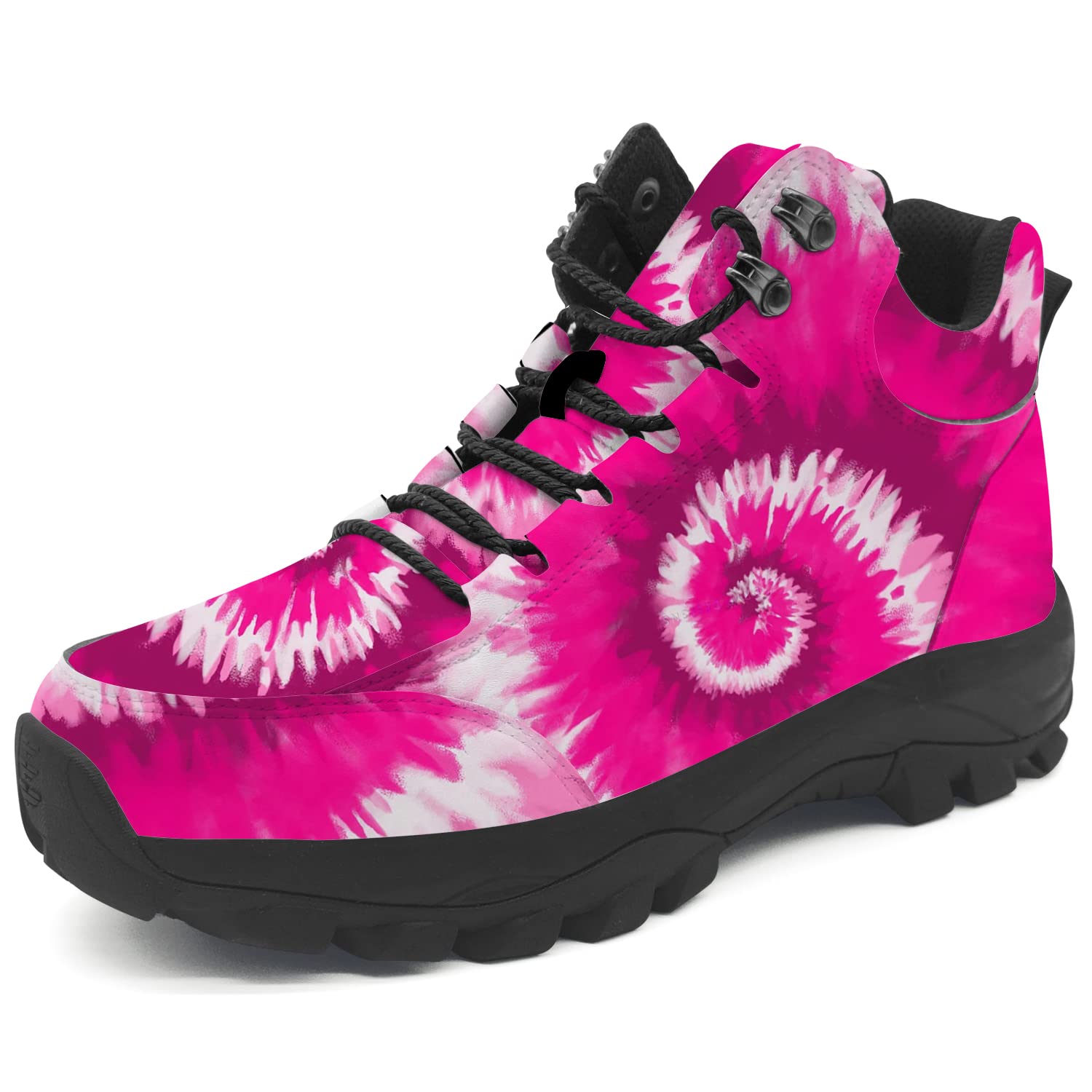 Waterproof Tie Dye Hiking Shoes for Men & Women - Outdoor Trekking Sneakers for Trail Adventures