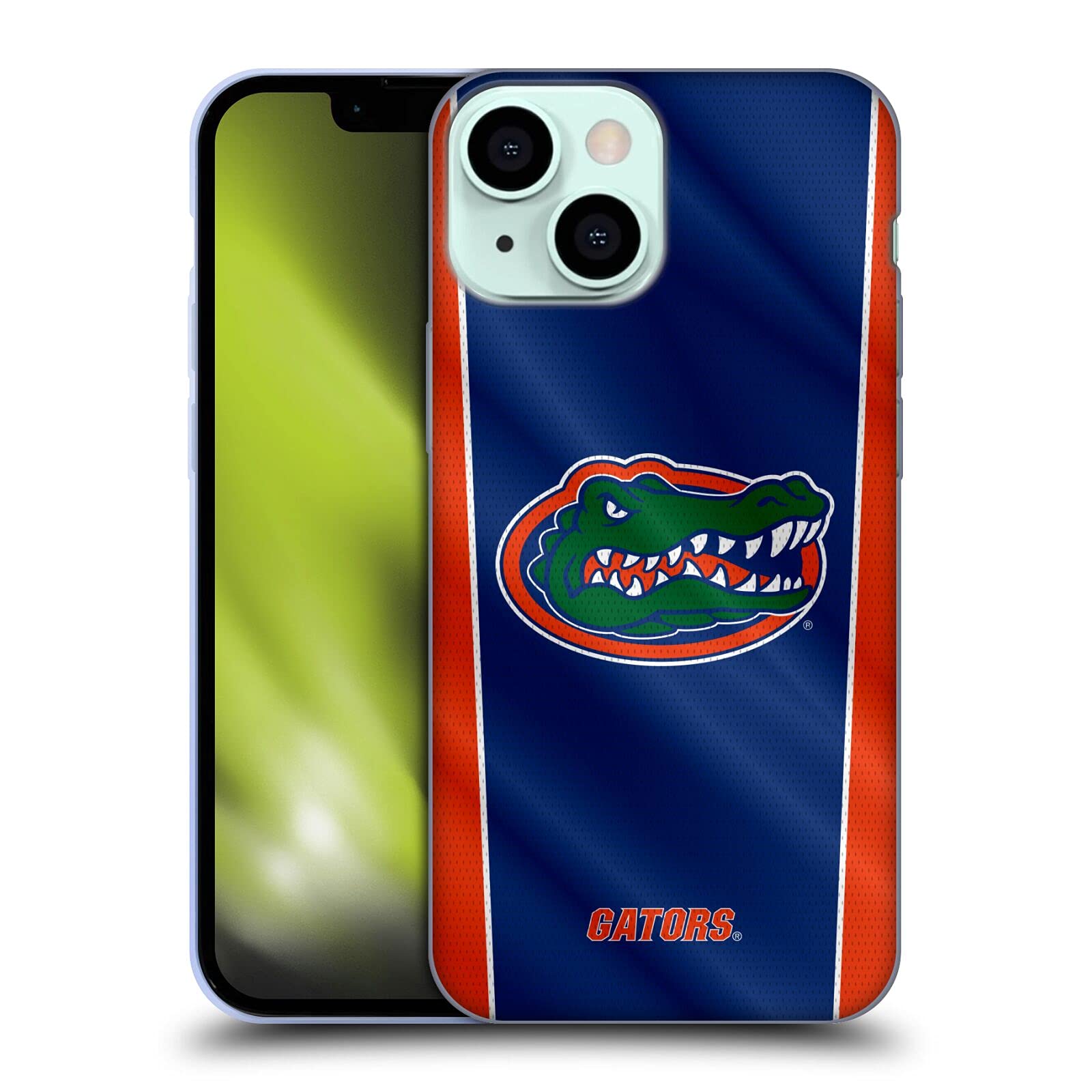 Officially Licensed University of Florida UF Banner Soft Gel Phone Case Compatible with Apple iPhone 13 Mini - Perfect for Gators Fans, School Spirit & Everyday Protection