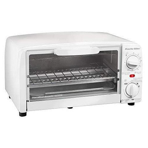 Proctor Silex 4-Slice Toaster Oven 31116PS - Perfect for Breakfast, Snacks & Small Meals in Home, Dorm or Office