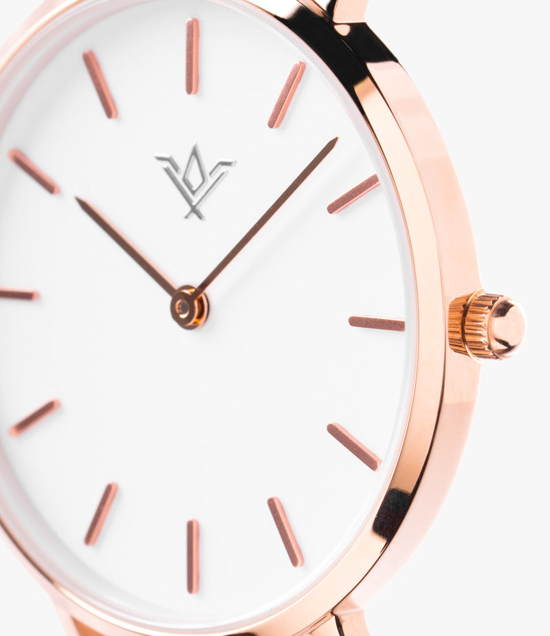 Peony Watch for Women - Elegant Rose Gold Stainless Steel Smartwatch with Fitness Tracker & Heart Rate Monitor - Perfect for Workouts, Office & Everyday Wear