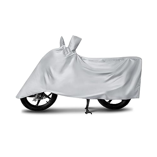 XAFO® Motorcycle Body Cover for Yamaha Aerox 155 2022 (BS-2,3,4,6) - Waterproof, UV Protection, Dustproof Bike Cover (Silver) - Perfect for Outdoor Parking & Long-Term Storage