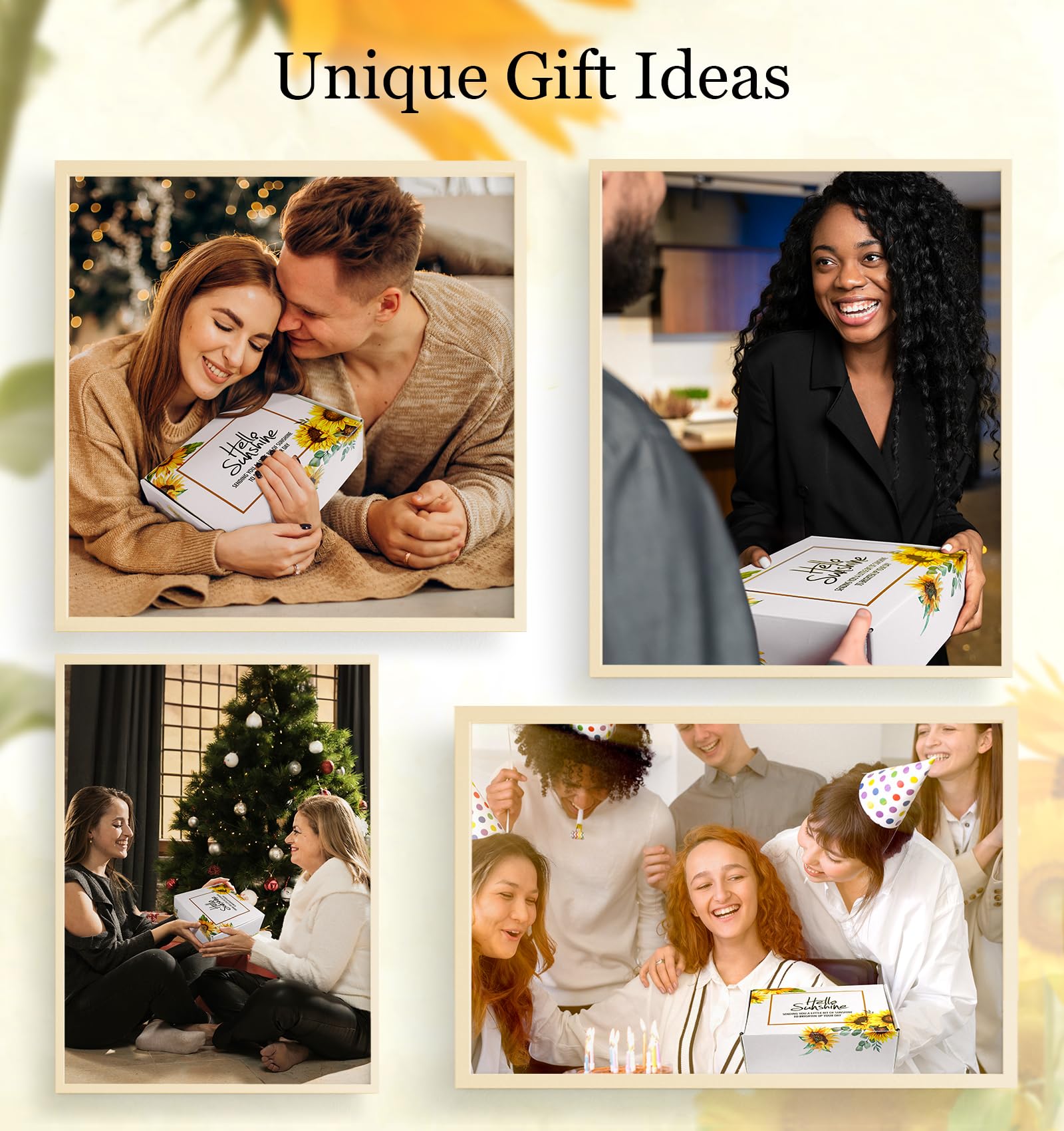 **Sunflower Gifts for Women - Birthday, Thank You, Graduation & Care Package Ideas for Mom, Grandma, Sister & Best Friend - Perfect for Sunshine-Themed Occasions & Thoughtful Surprises**