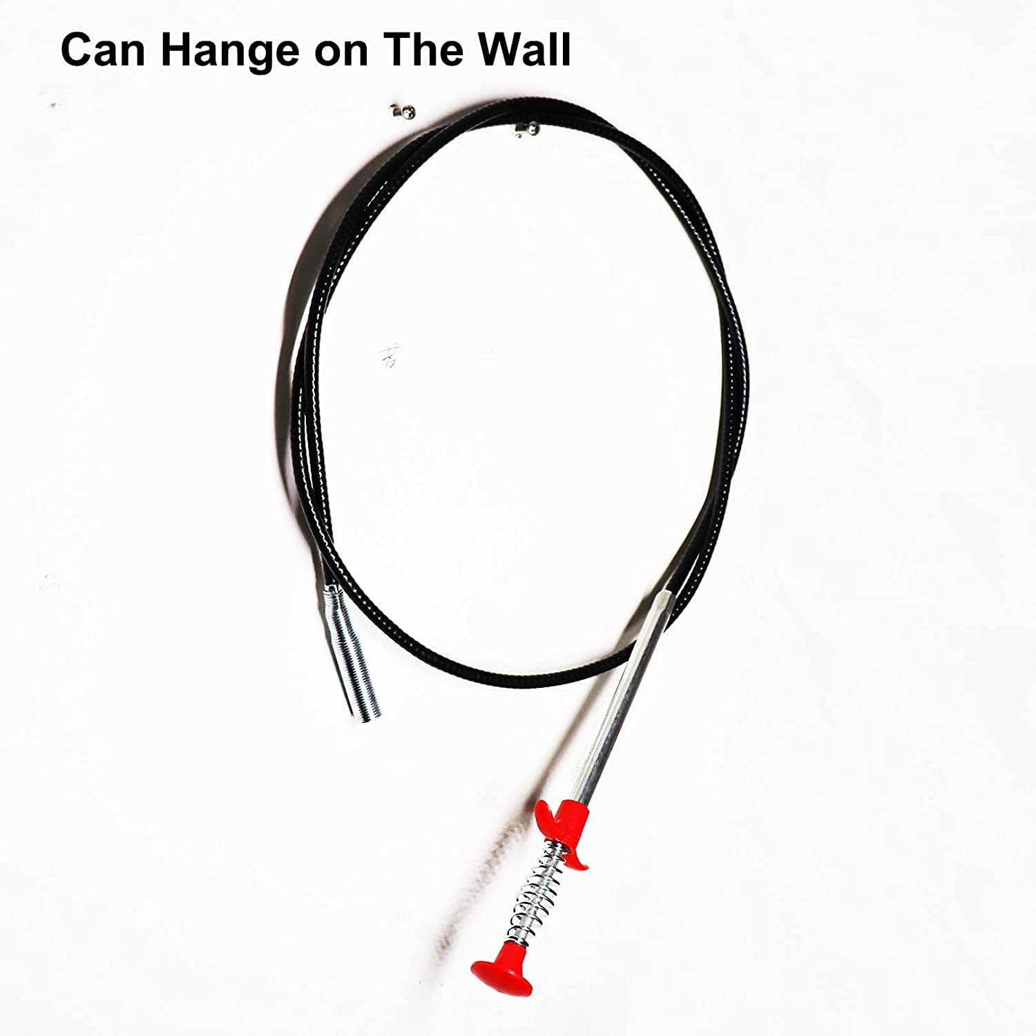BeyRek Drain Cleaner Wire Stick - 160cm Basin Pipe Cleaner Tool for Hair Clog Removal | Sink & Shower Drain Unclogger | Perfect for Bathroom, Kitchen & Home Plumbing Maintenance