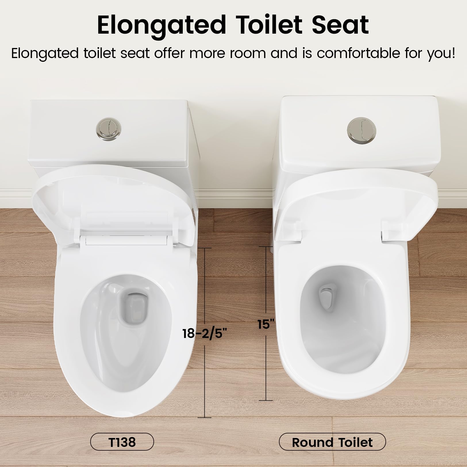 ADA Compliant Compact Elongated One-Piece Toilet - 12