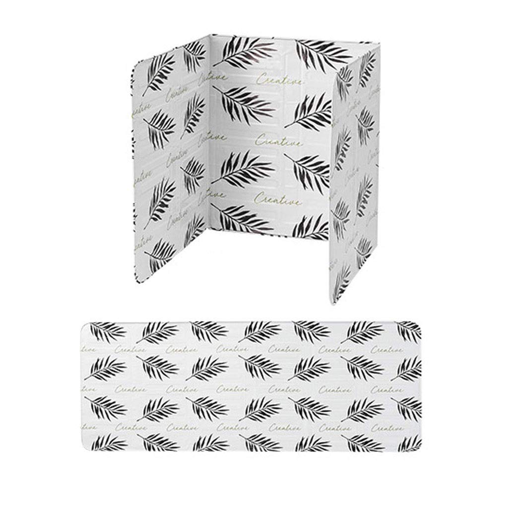 Aluminum Foil Splash Guard - Anti-Splatter Shield for Gas Stove, Oil Splatter Screen Protector for Cooking - Durable Kitchen Gadget (White) - Perfect for Frying, Sautéing & Grilling to Keep Your Stove Clean