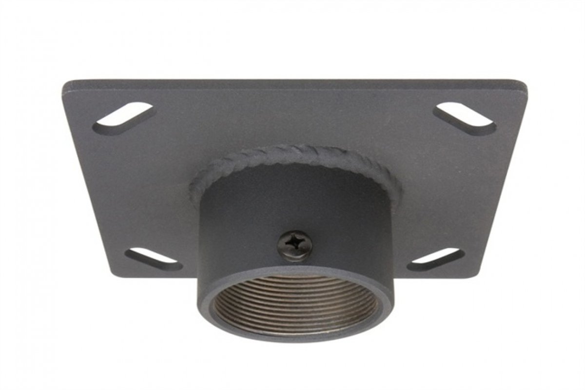 Premier Mounts 6x6 Inch Ceiling Mount Plate with 2 Inch Coupling PP-6 - Perfect for Projector, Speaker and Security Camera Installation
