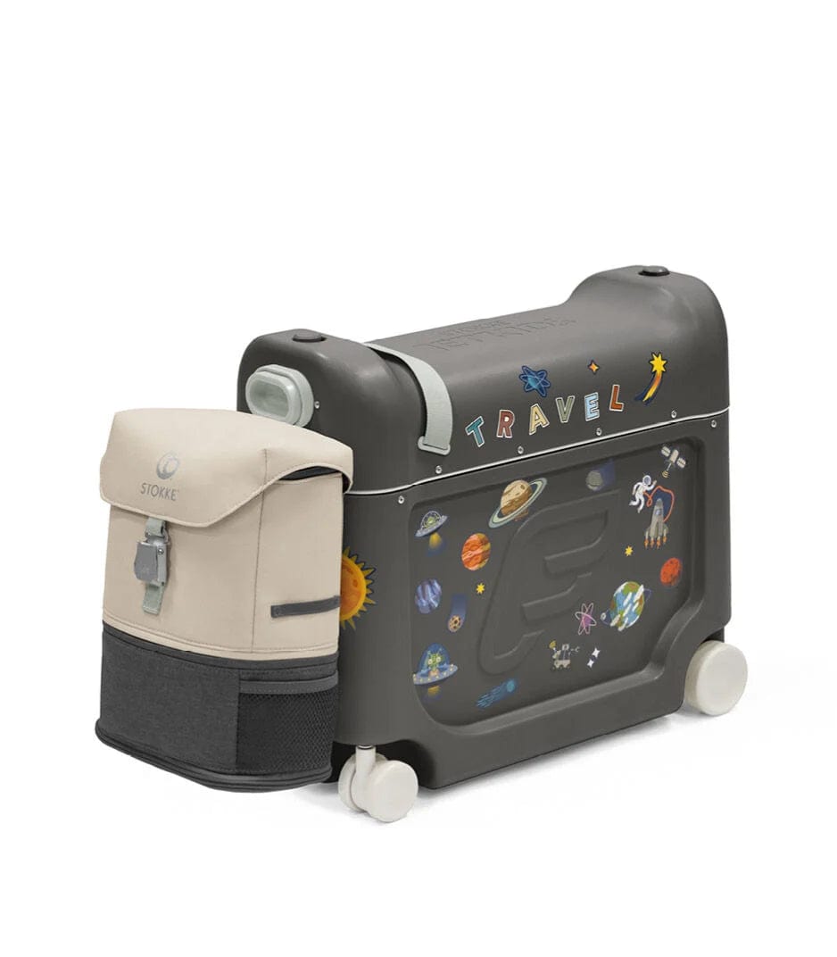Stokke by JetKids BedBox & Crew Backpack Travel Bundle – Kids In-Flight Sleep Solution & Carry-On Essentials for Airplane Travel