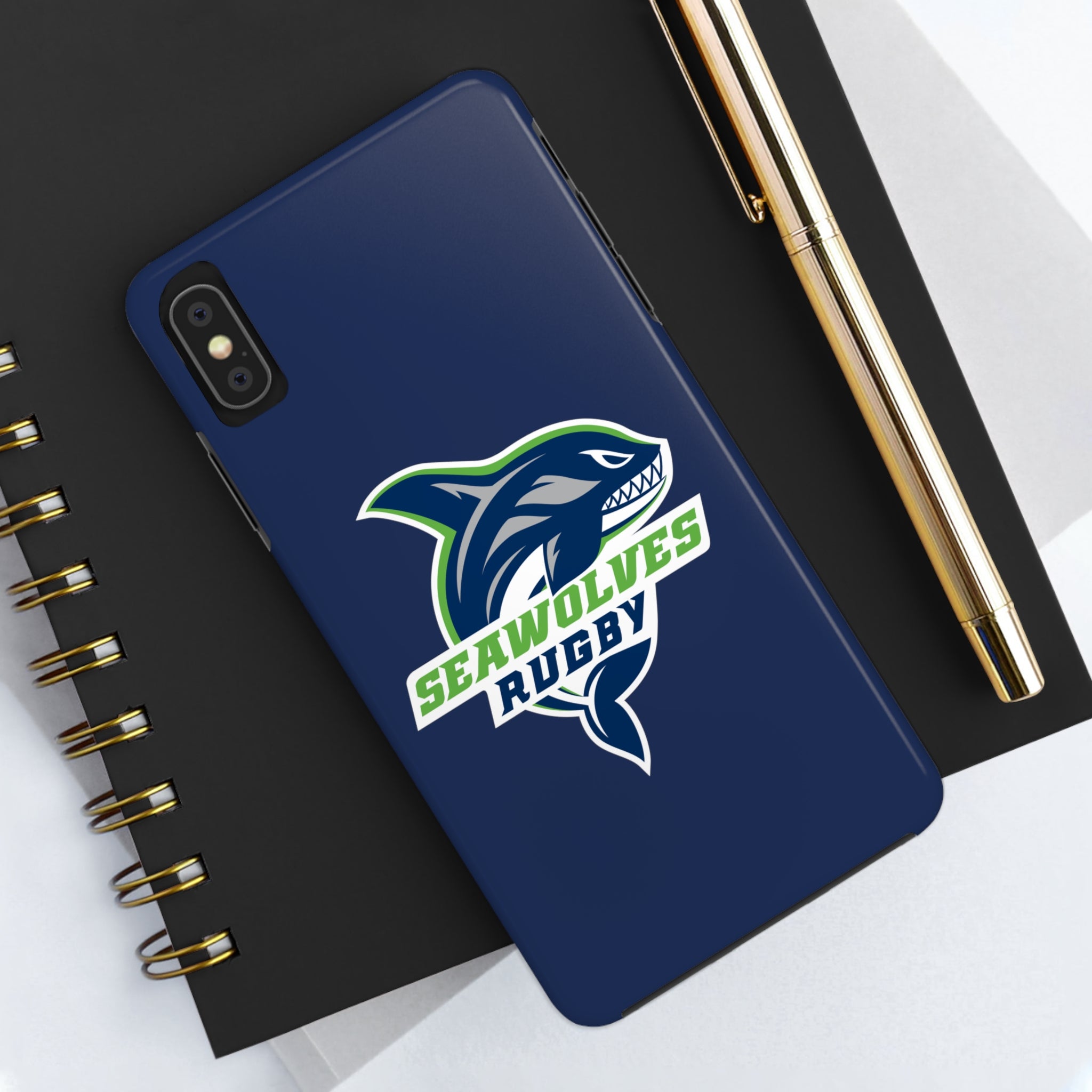 Seawolves Navy Rugged Phone Case - Shockproof & Durable Protection for iPhone & Samsung - Perfect for Outdoor Adventures, Work & Daily Use