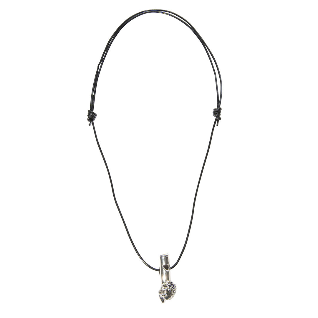 Grainger McKoy Sterling Silver Lab Whistle with Adjustable Cord - Perfect for Science Experiments, Lab Safety & Emergency Signaling