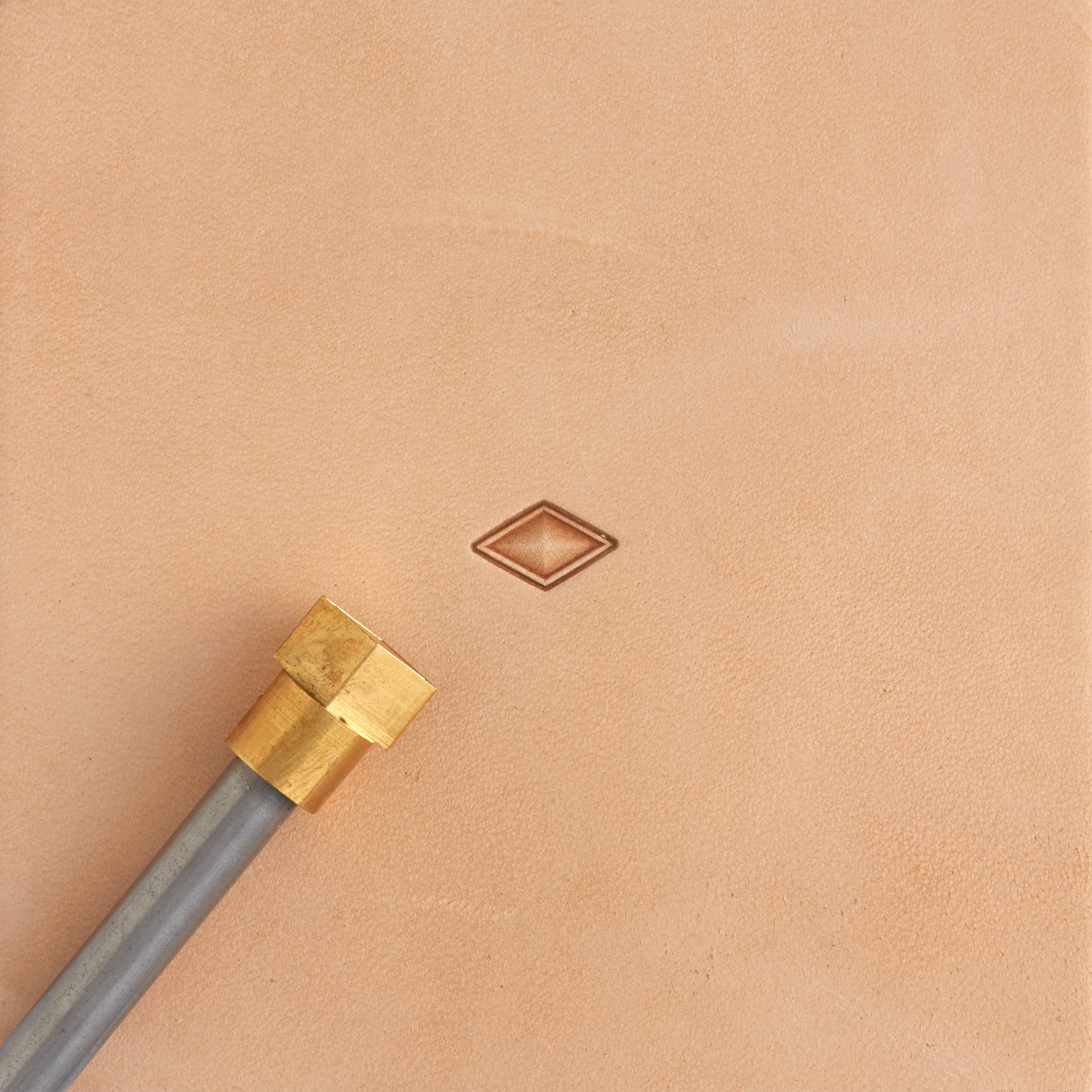 Diamond Brass Stamp - Custom Metal Stamping Tool for Jewelry, Leather & DIY Crafts | Perfect for Engraving, Embossing & Personalization