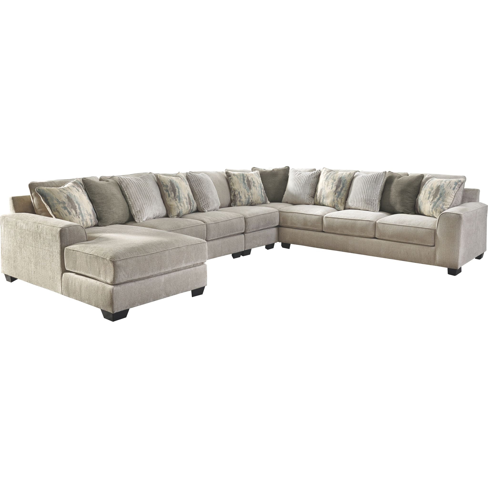 Ardsley 5-Piece Sectional Sofa with Chaise Lounge - Modern L-Shaped Living Room Furniture for Small Spaces, Apartment & Family Home Comfort
