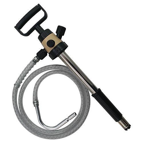 Premium Oil Safe Pump with D Handle Grip - Heavy Duty Quick Connect Transfer Pump with Color-Coded Collar & Hose (10 Colors Including Beige) - Ideal for Automotive, Marine & Industrial Fluid Transfer