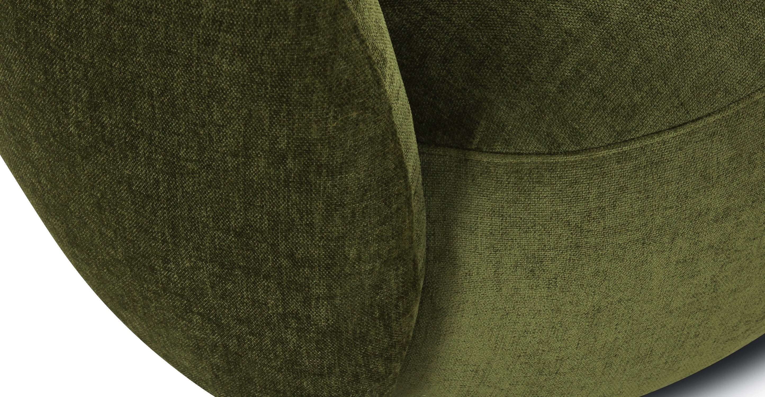 Modern Poole Swivel Lounge Chair - 360 Degree Rotating Accent Chair for Living Room, Bedroom, Office - Comfortable Upholstered Fabric Recliner with Sturdy Metal Base - Perfect for Relaxing, Reading & Lounging