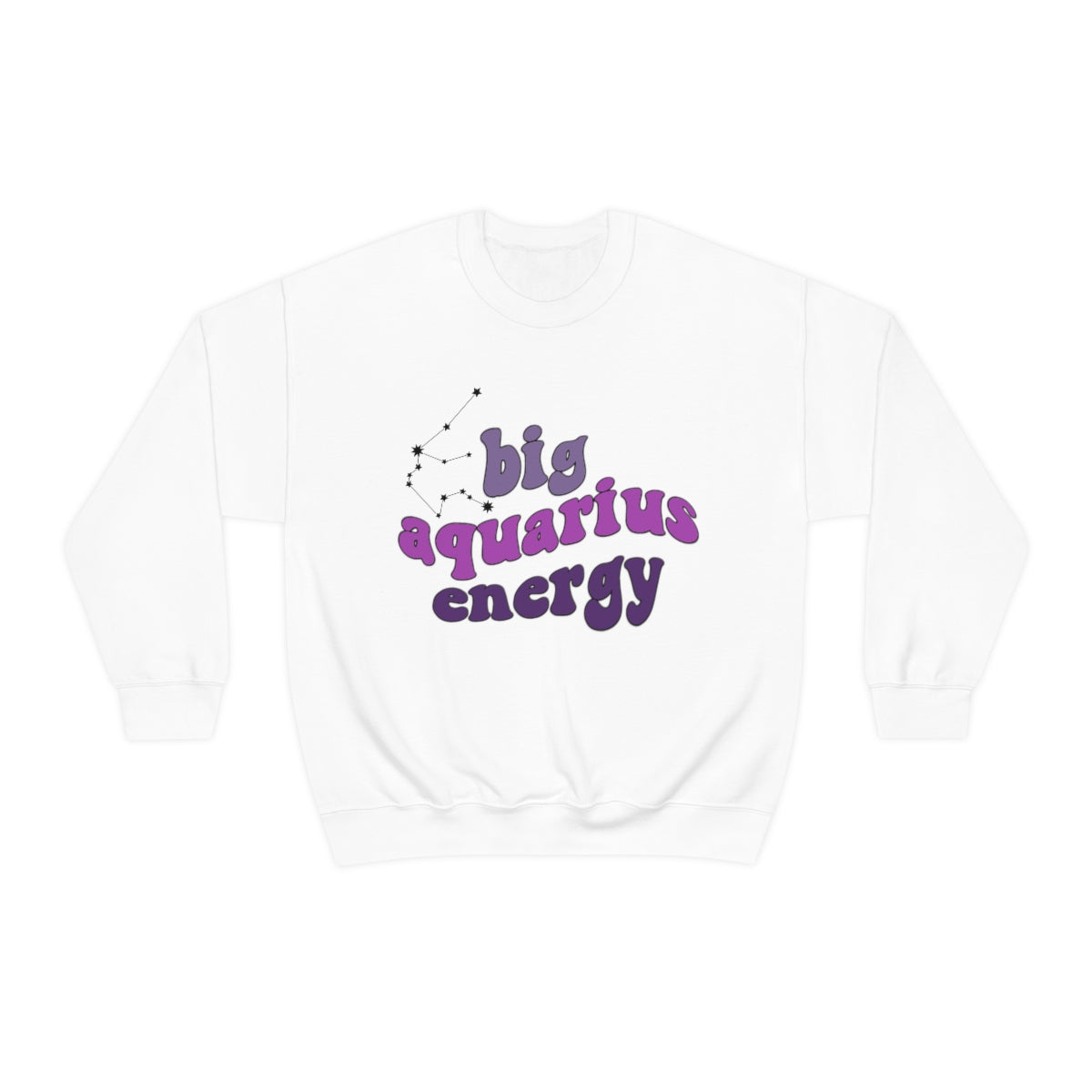 Aquarius Sweatshirt - Big Aquarius Energy Hoodie for Women & Men | Perfect Gift for Aquarius & Astrology Lovers | Birthday, Christmas & Zodiac-Themed Outfits