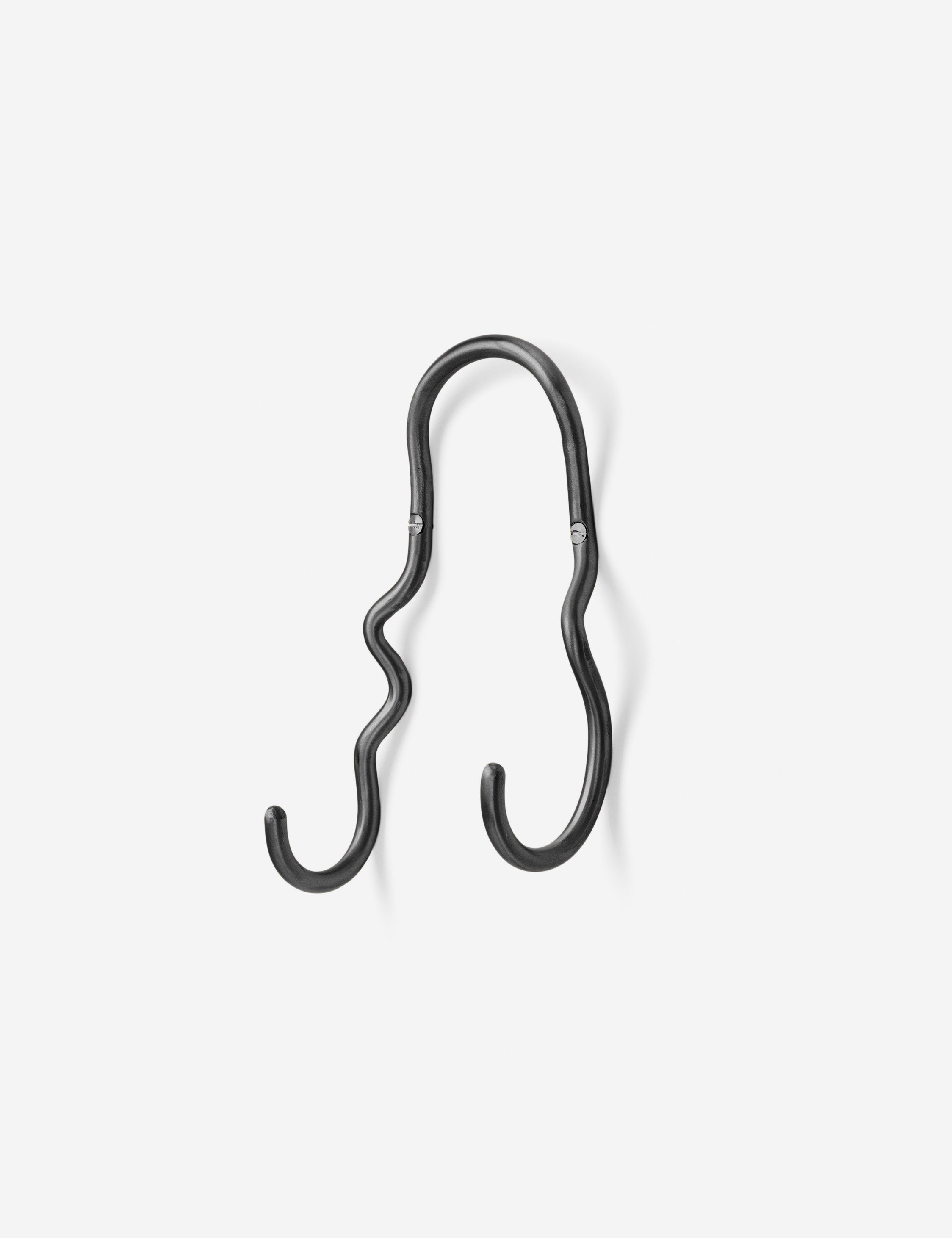 Ferm Living Curvature Double Wall Hook - Modern Minimalist Hooks for Hanging Coats, Hats & Keys - Perfect for Entryway, Bathroom & Bedroom Organization