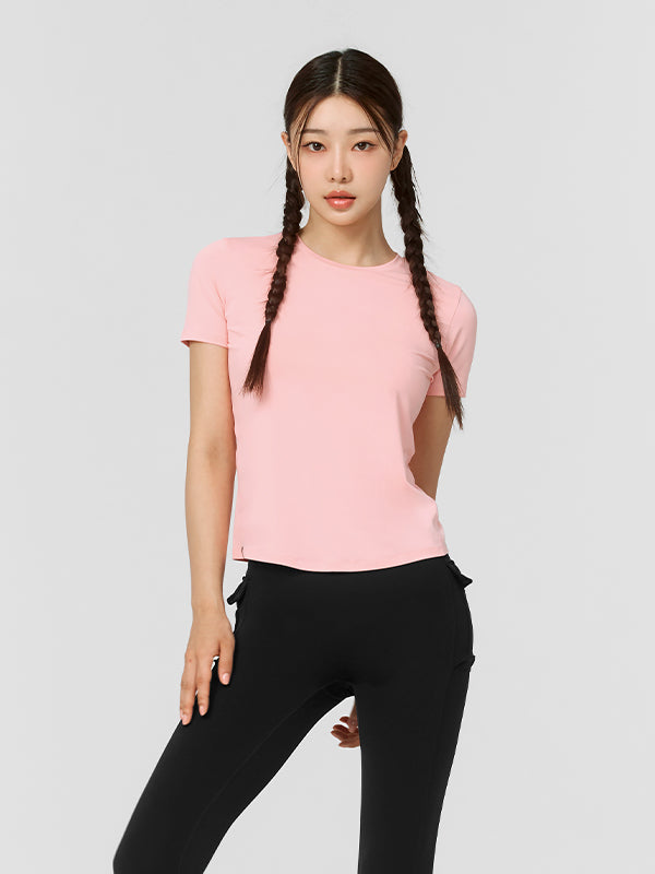 Icefeather Lightweight Short Sleeve T-Shirt for Women - Breathable Summer Casual Top for Outdoor Activities & Travel
