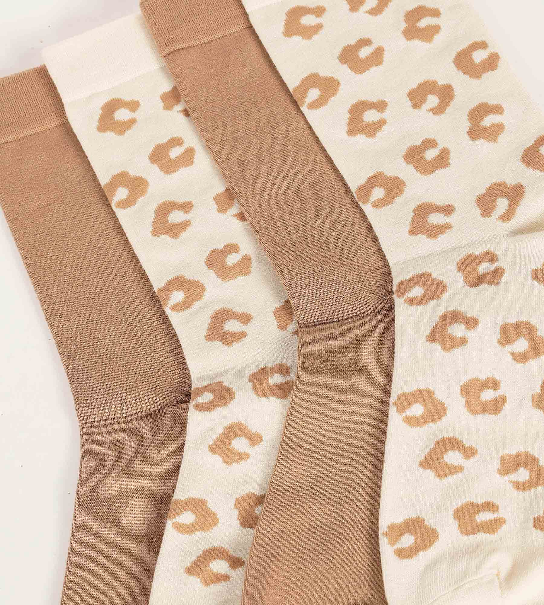 2 Pairs Women's Floral Socks - Soft Bamboo Cotton Crew Socks for Everyday Comfort | Perfect for Casual Wear, Work & Home Relaxation
