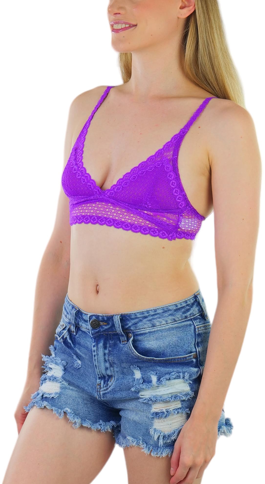 ToBeInStyle Women's Wireless Bralette - Lightweight Comfort Bra for Lounge, Sleep & Everyday Wear - Soft Seamless Bralette for Yoga, Travel & Relaxation