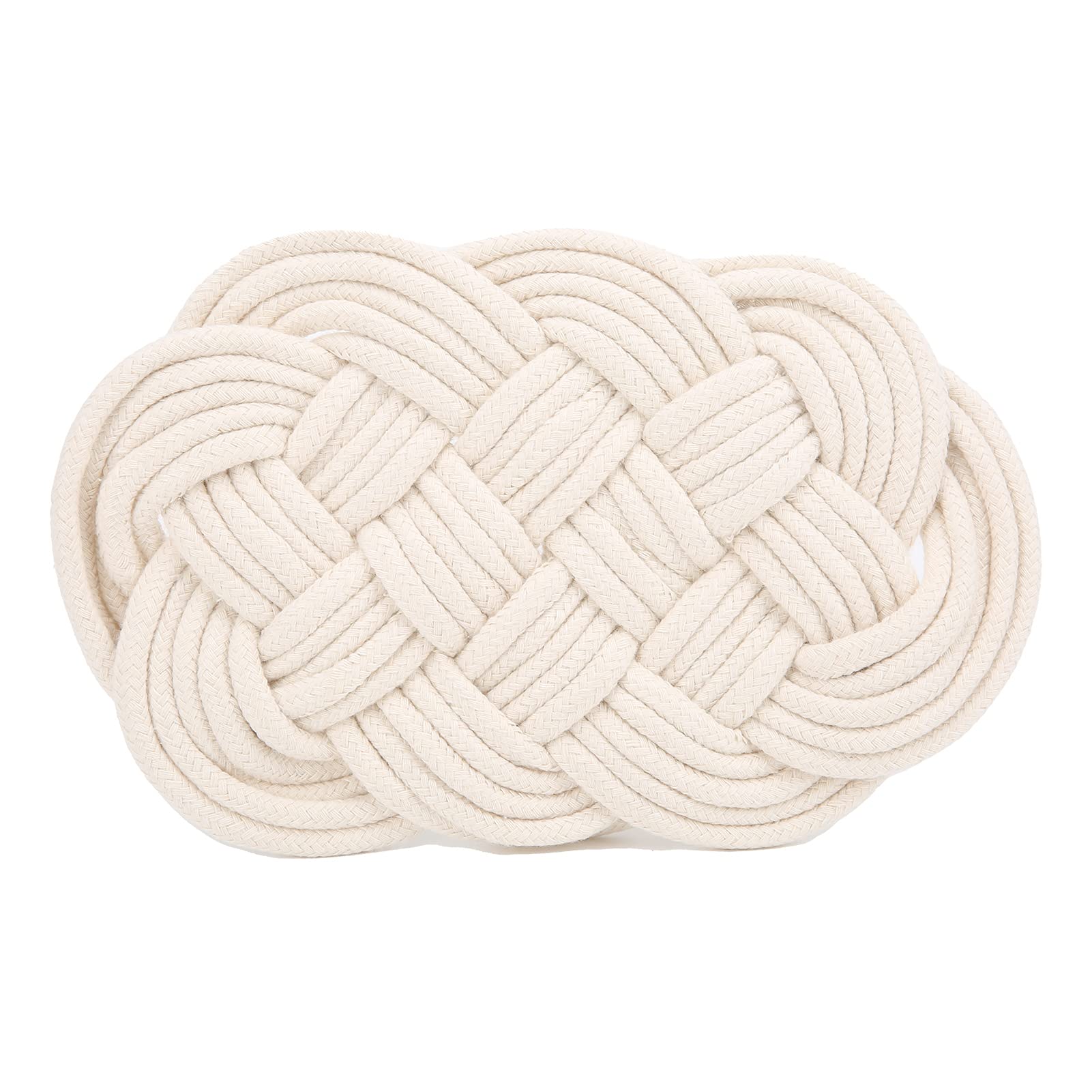 Heat-Resistant Woven Cotton Hot Pot Mat - Round & Oval Coasters for Kitchen Table Protection - Insulating Trivet for Pots, Mugs, and Cups - Perfect Housewarming Gift (Use for Dining Tables, Coffee Bars, and Kitchen Countertops)