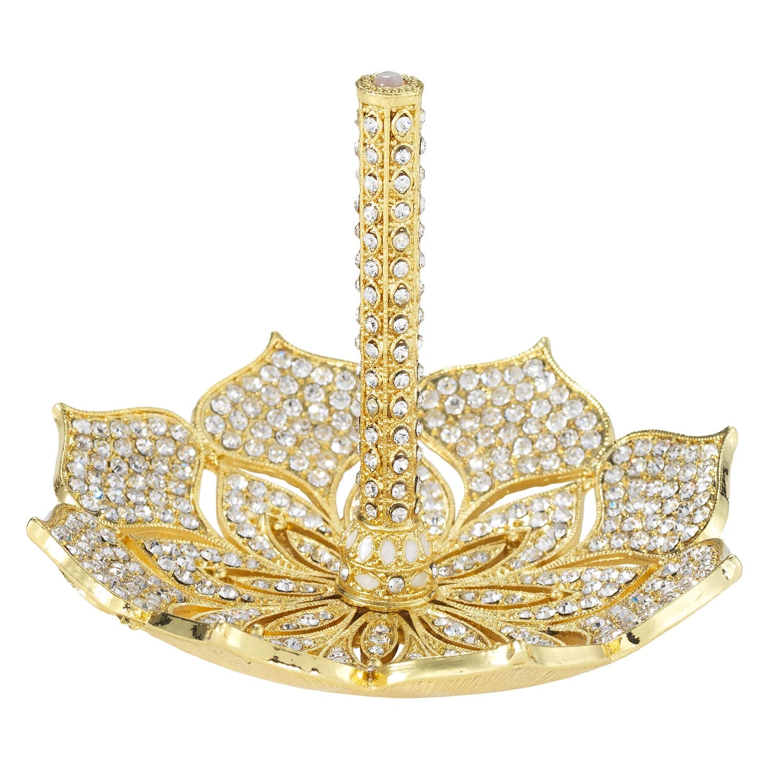 Olivia Riegel Gold Windsor Crystal Ring Holder - Elegant Jewelry Organizer for Rings, Bracelets & Small Accessories | Perfect for Vanity, Dresser, Bathroom & Gift Giving