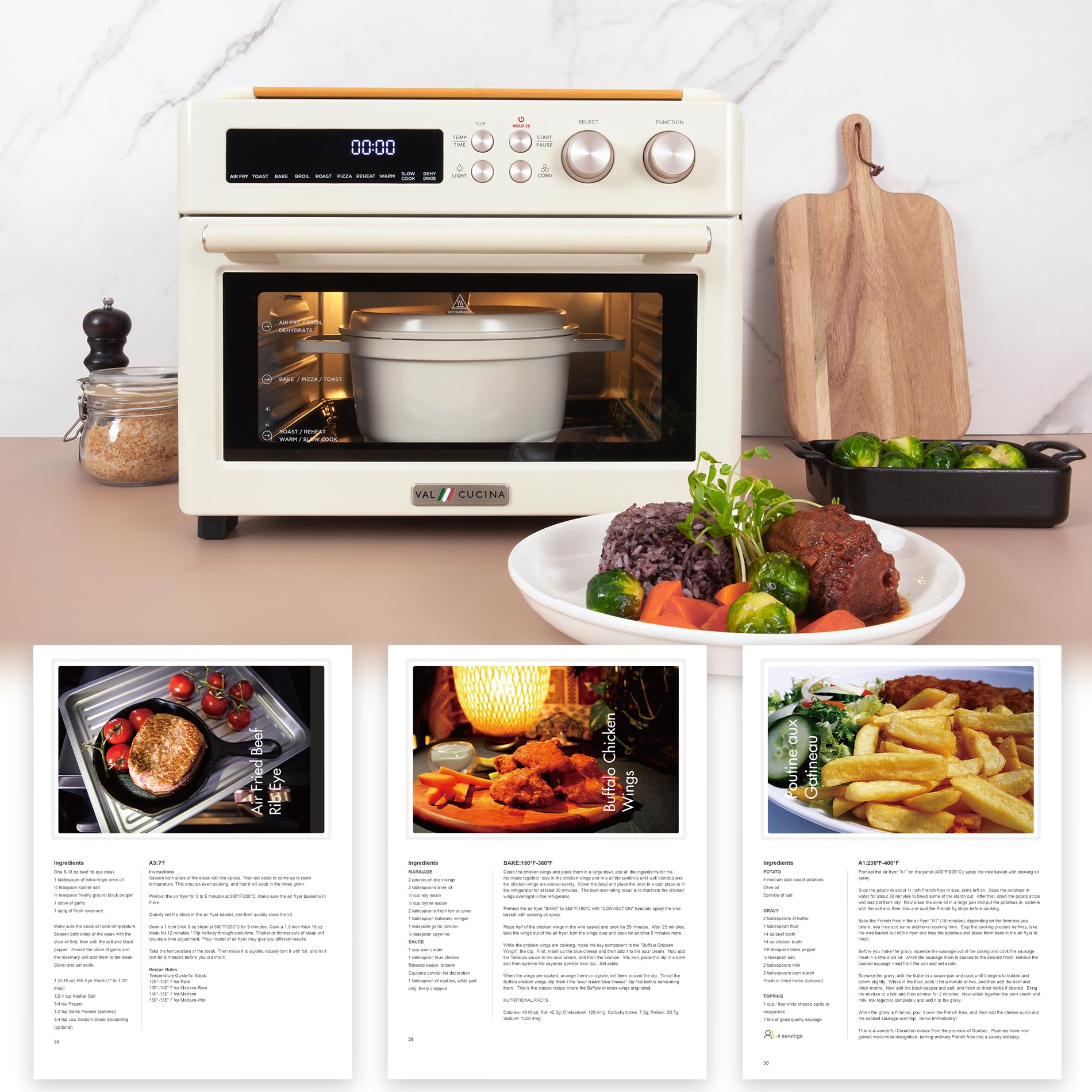 **10-in-1 Retro Infrared Air Fryer Toaster Oven Combo – Extra Large 6-Slice Countertop Convection Oven with Enamel Baking Pan & Recipe Book – Easy Clean, Almond Yellow – Perfect for Baking, Roasting & Air Frying**    *(Use Cases: Ideal for family meals, quick snacks, healthy cooking, and entertaining guests.)*