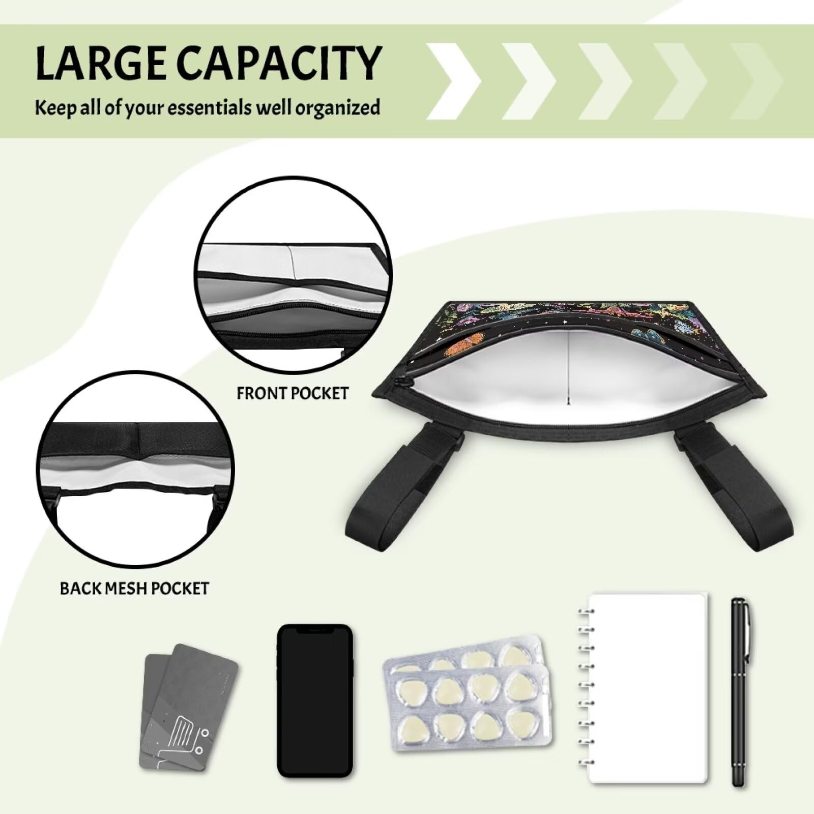 Waterproof Wheelchair Armrest Pouch for Phone & Snacks - Home & Outdoor Use