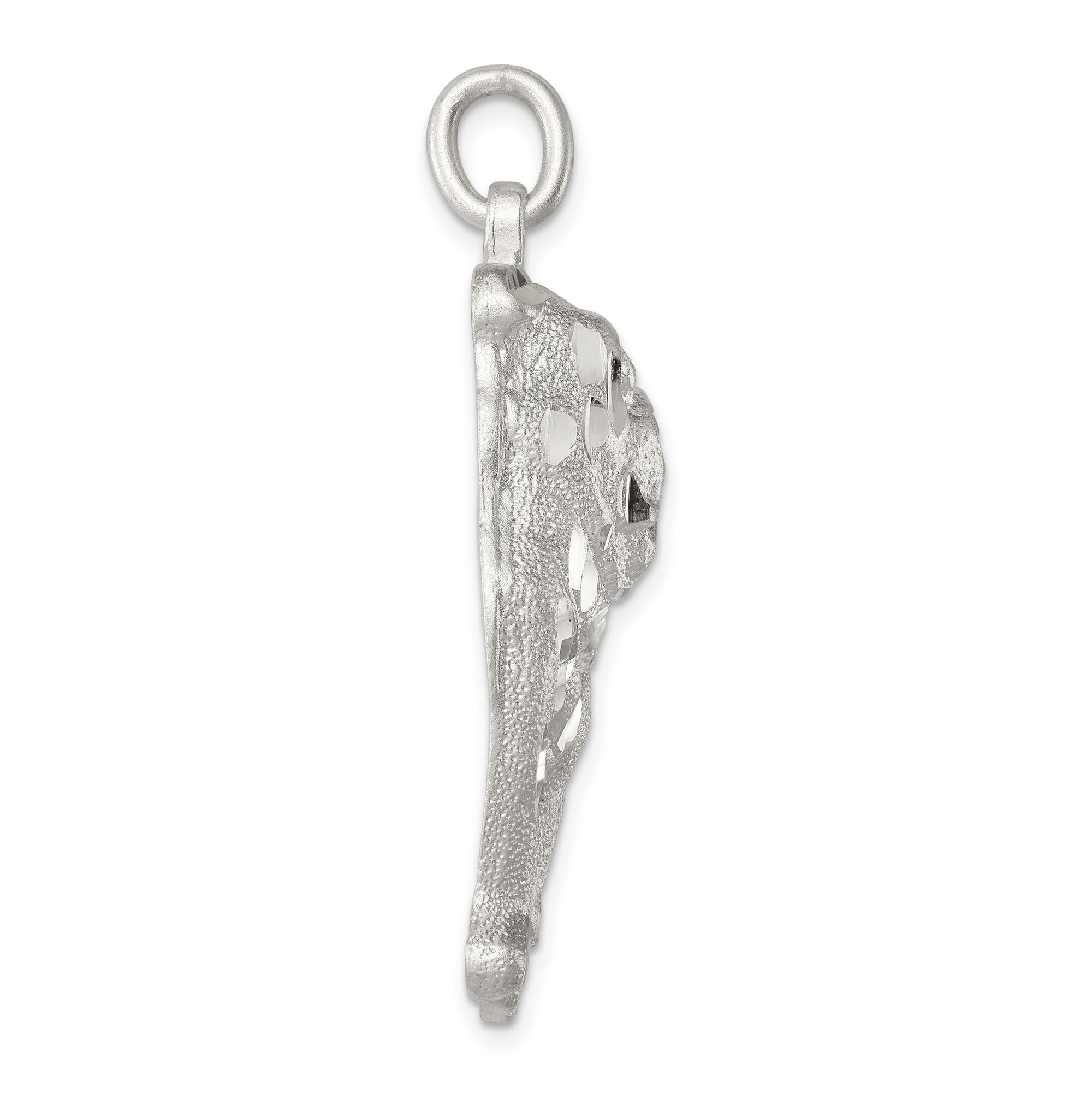 925 Sterling Silver Bulldog Pendant Necklace - 37mm x 32mm Handmade Jewelry Gift for Dog Lovers | Perfect for Everyday Wear, Gifts & Special Occasions