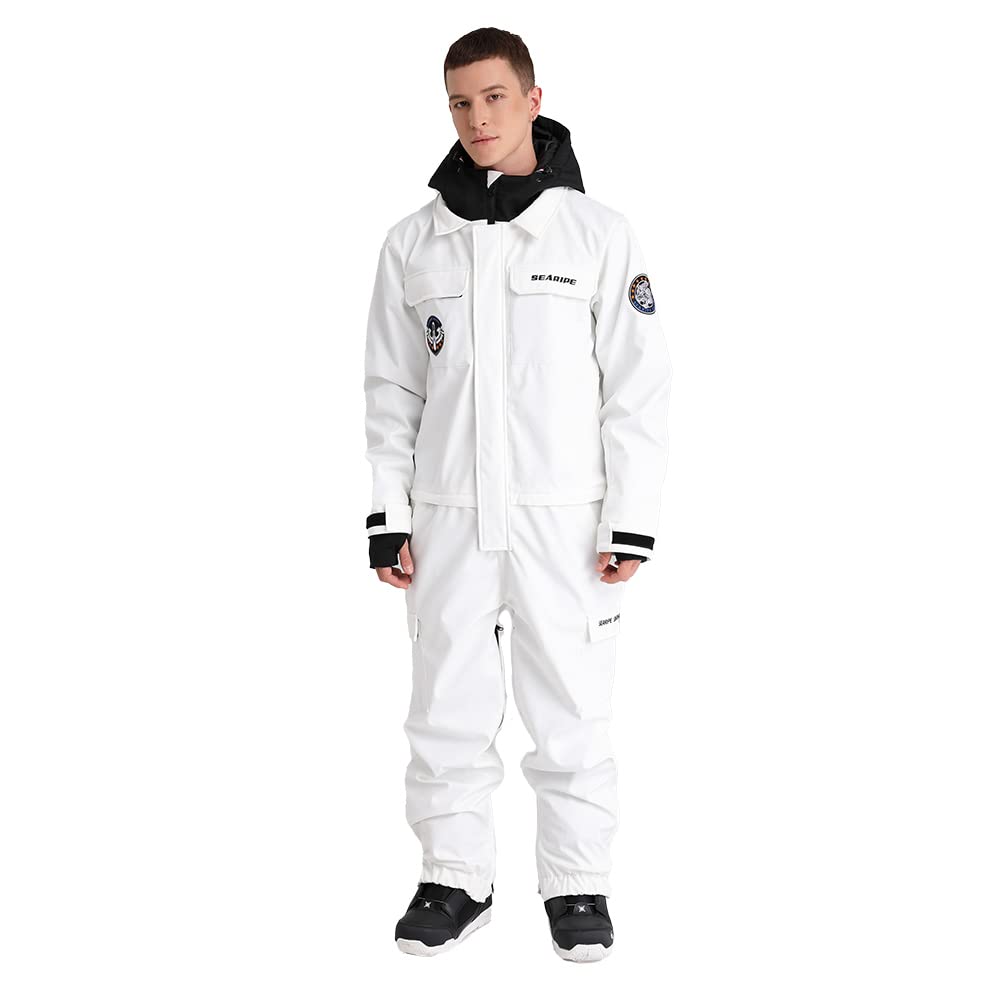 SEARIPE Waterproof Ski Suit for Women & Men - Insulated Snowboard Jumpsuit, Winter Snowsuit for Outdoor Activities | Perfect for Skiing, Snowboarding & Cold Weather Adventures