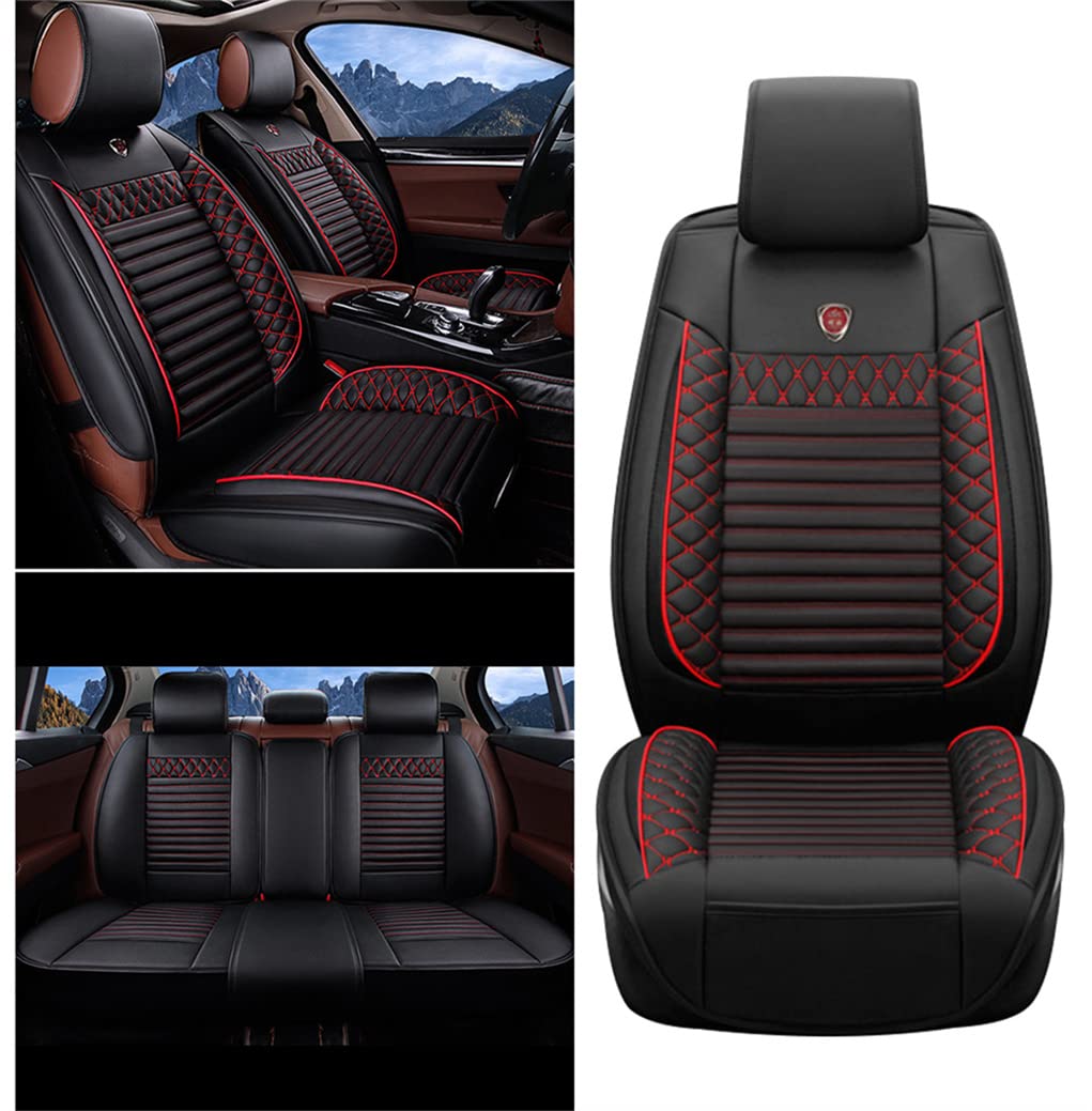 Premium PU Leatherette Full Set Car Seat Covers for Dodge Neon - Airbag Compatible, Black - Ultimate Protection & Comfort for Daily Commute & Road Trips
