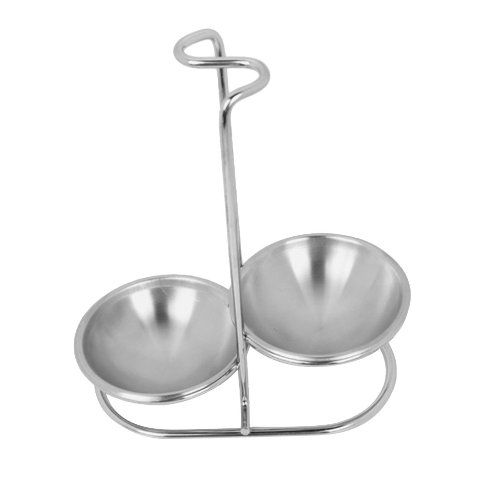 Premium Stainless Steel Spoon Rest & Soup Ladle Holder with Tray - Durable Kitchen Countertop Organizer for Cooking, Serving & Dining - Perfect for Stovetop, Buffet & Table Setting