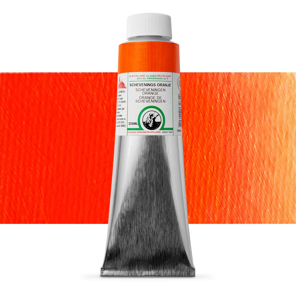 Old Holland Classic Oil Color - Scheveningen Orange 225ml Tube | Professional Artist Paint for Canvas & Fine Art | Studio & Outdoor Painting Supplies