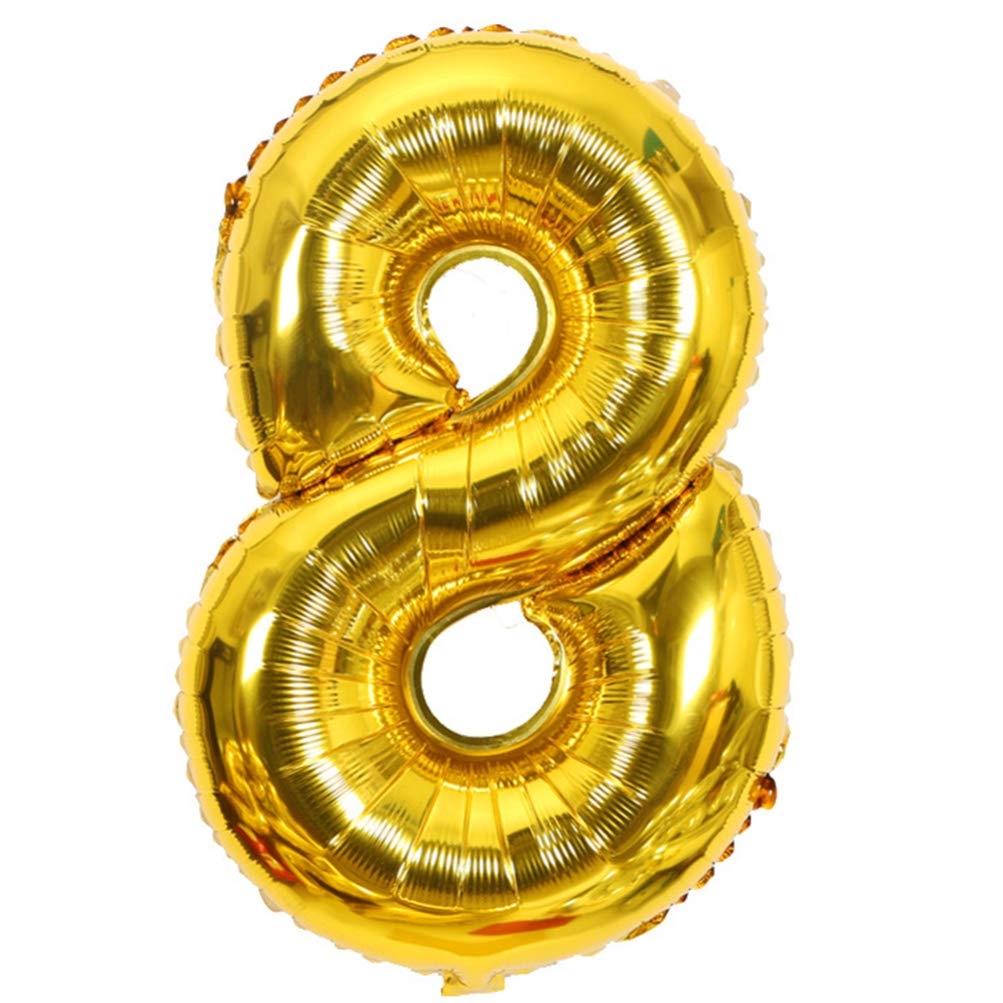 10 Pack Large Number Balloons for Birthday Party Decorations - Helium Balloons, Giant Numbers 0-9 for Wedding, Graduation, Anniversary & Baby Shower Decor