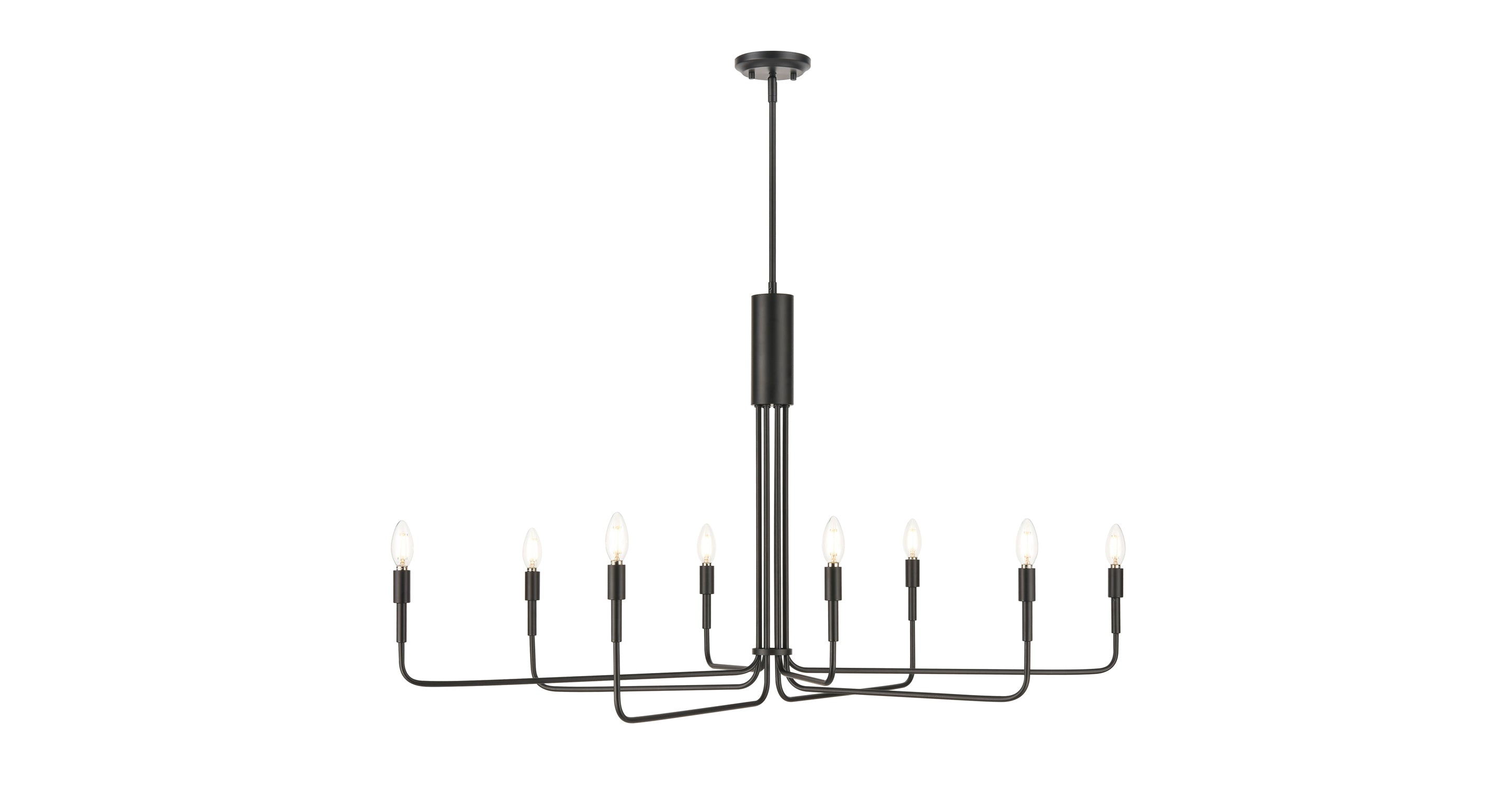Bella 8-Light Modern Chandelier - Elegant Crystal Ceiling Light Fixture for Dining Room, Living Room & Bedroom Decor