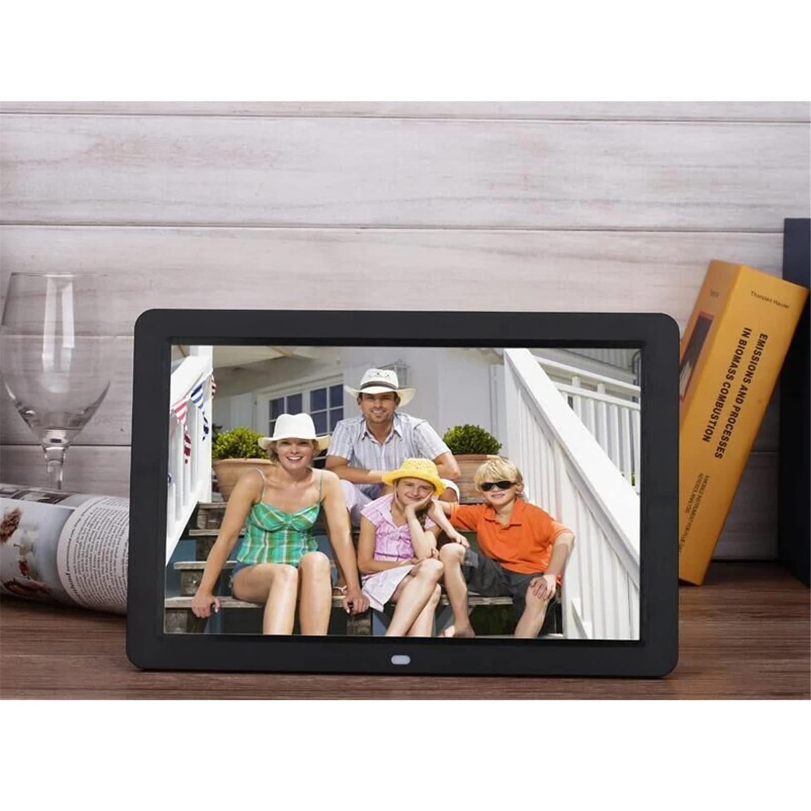 10 Inch Digital Picture Frame - HD 1024x600 Electronic Photo Display with Time, Calendar & Music Player - Perfect for Home, Office & Gifts (Black)