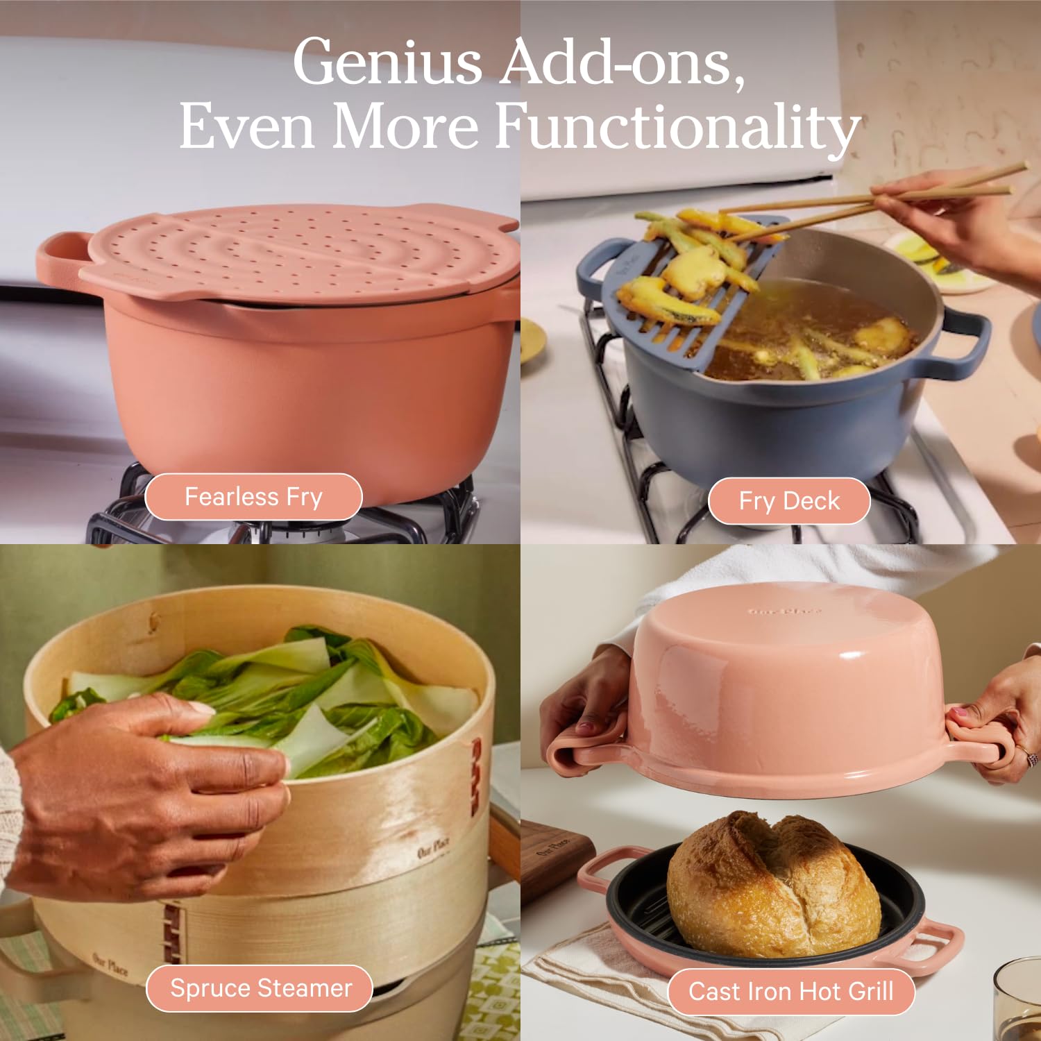Our Place Perfect Pot - 5.5 Qt Nonstick Ceramic Saucepan with Lid | PTFE & PFOA-Free Healthy Cookware for Stovetop & Oven | Steam, Bake, Braise, Roast | Easy Clean Non-Toxic Ceramic Coating | Sage Green | Perfect for Soups, Stews & Pasta Dishes