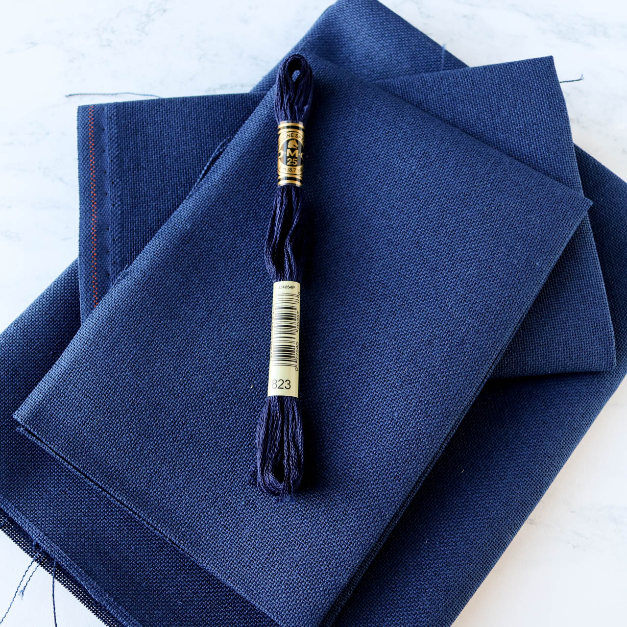 Premium 28 Count Navy Blue Evenweave Cross Stitch Fabric - Perfect for Needlework Projects, Embroidery Kits & DIY Crafting