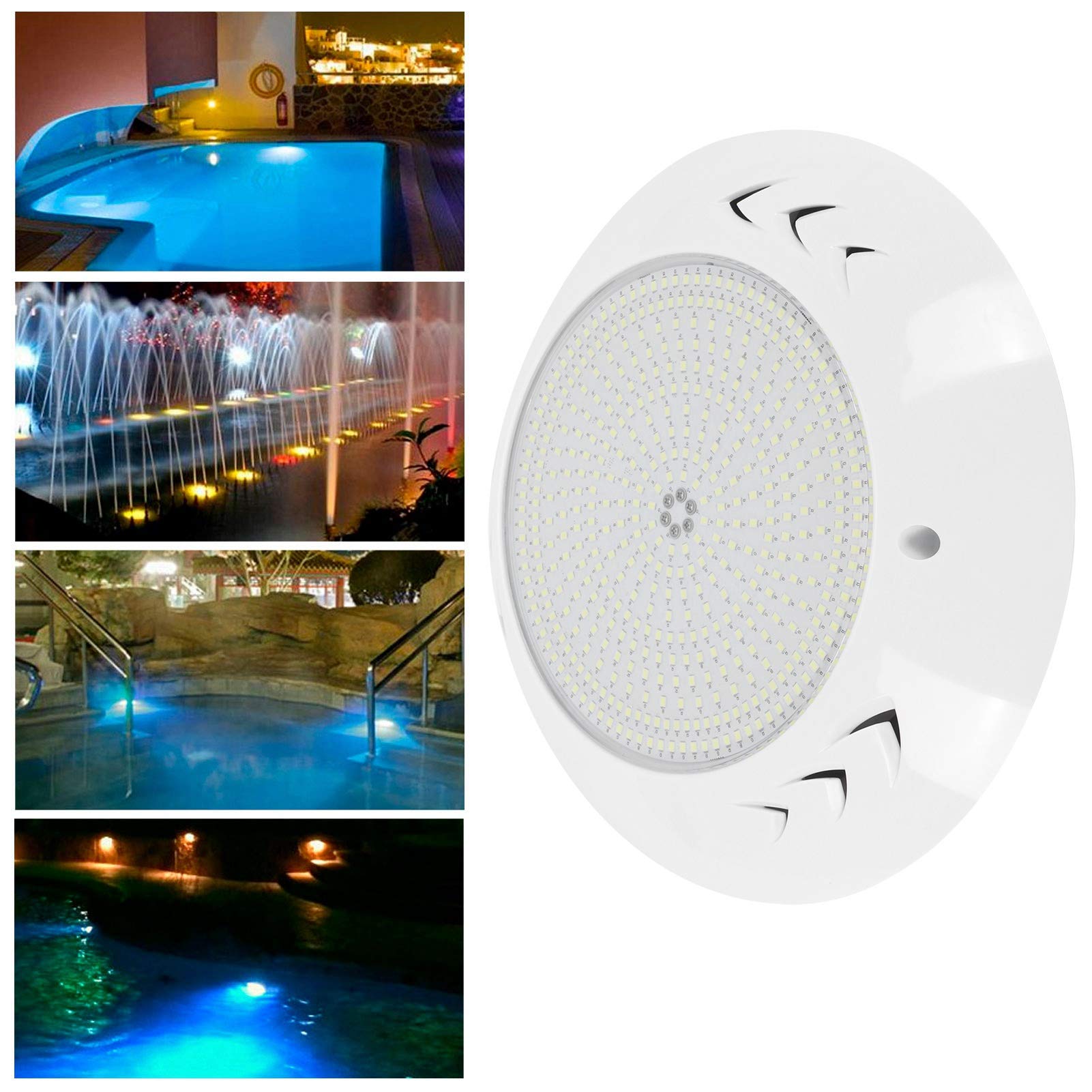 FASJ Submersible LED Pool Lights - Waterproof Landscape Lighting for Garden, Courtyard & Underwater Use | Outdoor Decorative Lighting (SL 8001 Pisa Leaning Tower Design) - Perfect for Pool Parties, Backyard Decor & Nighttime Landscape Illumination
