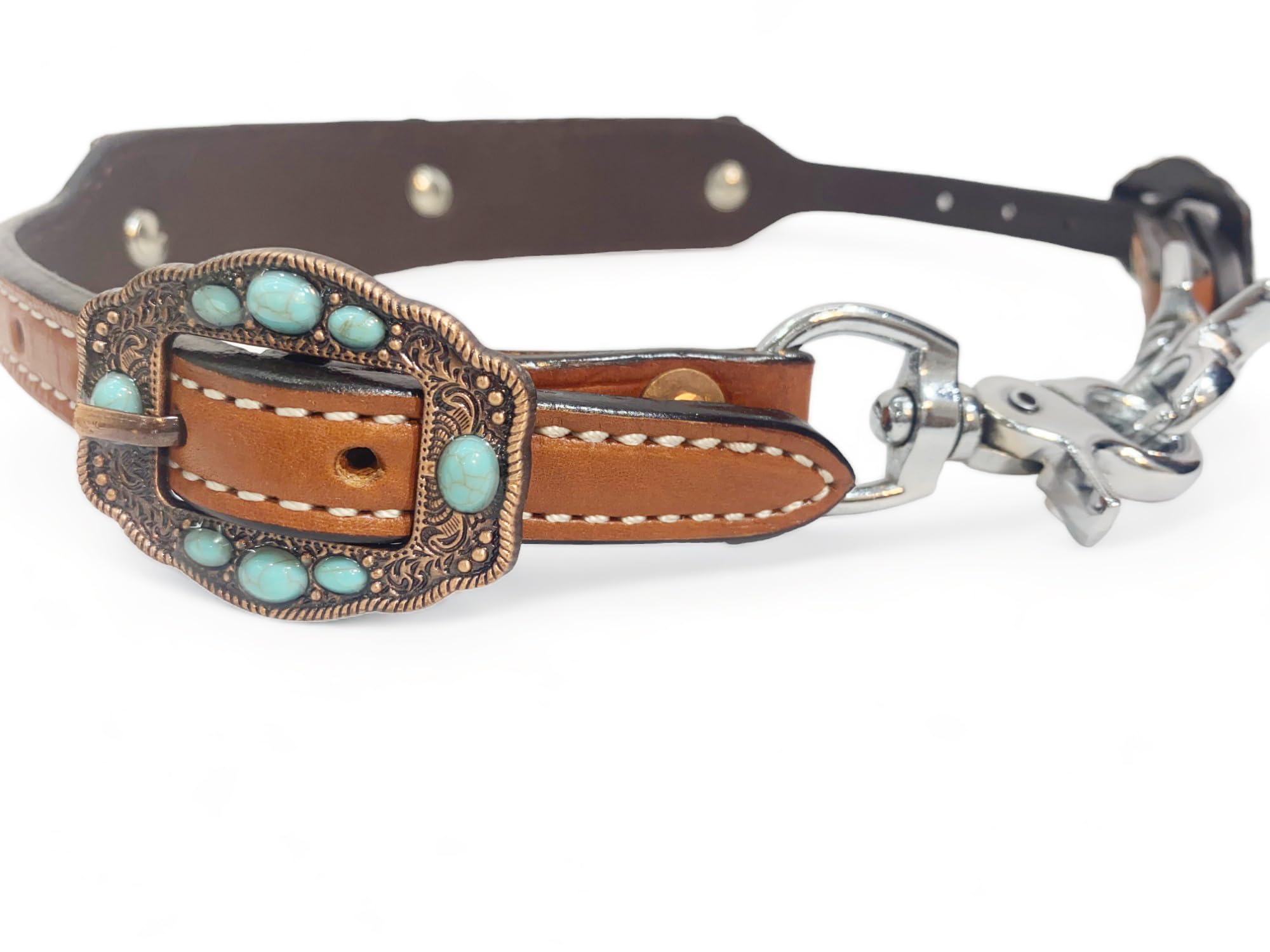 MOUSM Adjustable Leather Horse Wither Strap 23-30