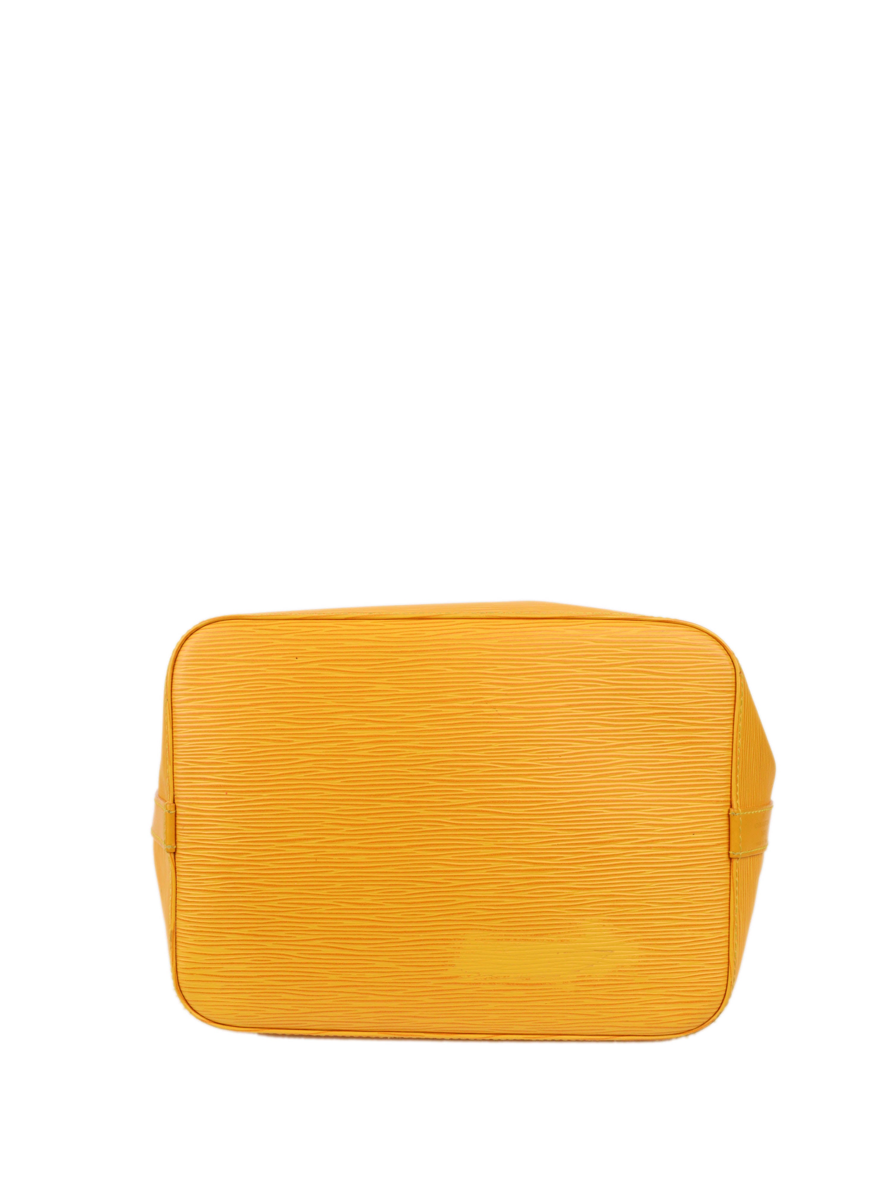 Louis Vuitton Yellow Epi Leather NeoNoe PM Bucket Bag for Women | Luxury Designer Handbag for Work, Travel & Everyday Use