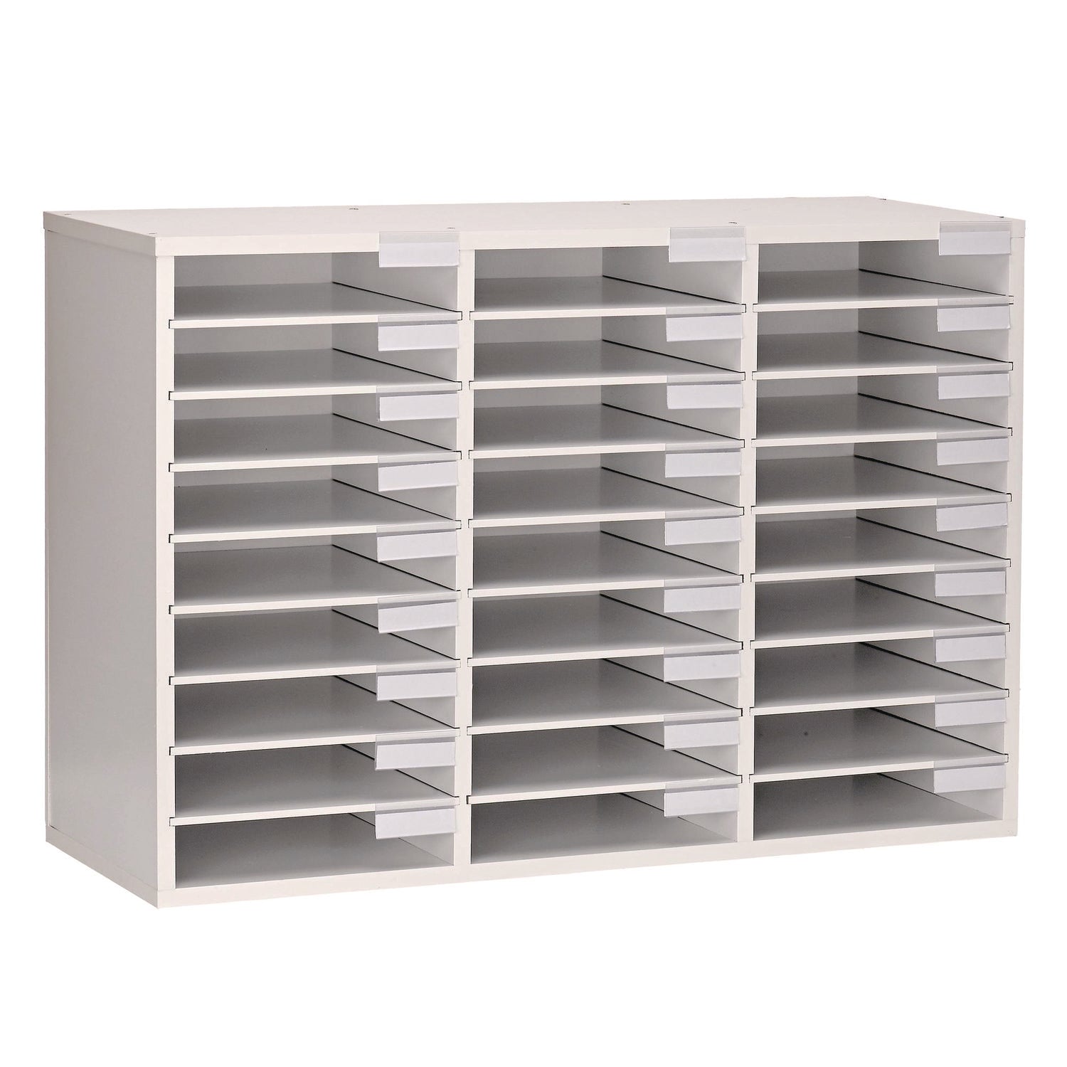 AdirOffice Wooden 27-Section Letter Size Literature Organizer - 31.49