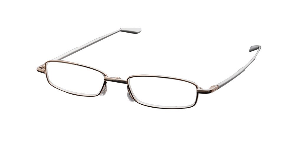 De Ding Metal Portable Folding Reading Glasses - Lightweight Pocket Readers for Men & Women (1.0-3.5 Strength) - Perfect for Travel, Reading Books & Smartphone Use