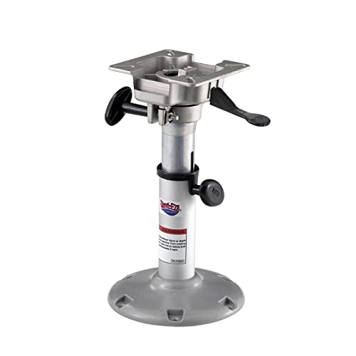 Attwood 2385405 LakeSport 238 Series Adjustable Boat Seat Pedestal with J-Slot Mount (12.5